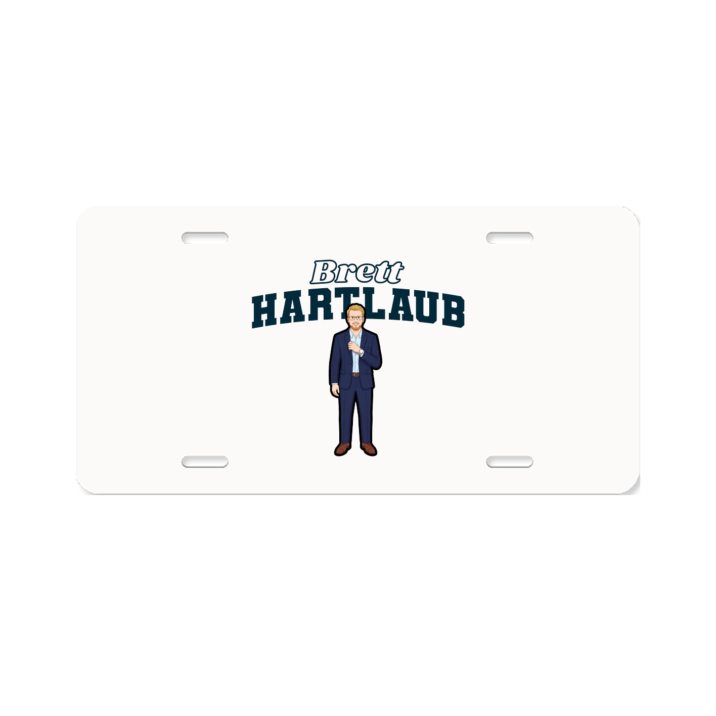 License Plate — Name Arch in Classic
