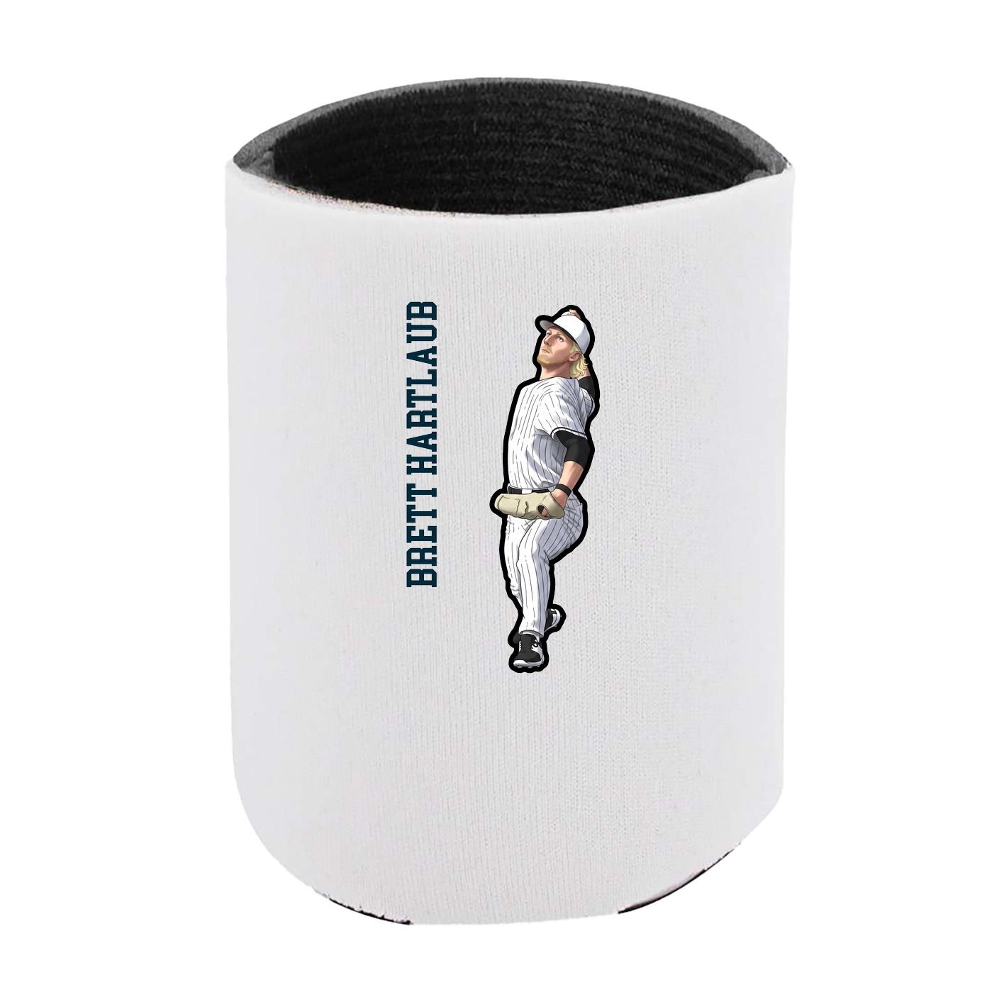 Can Holder — Name Vertical in White