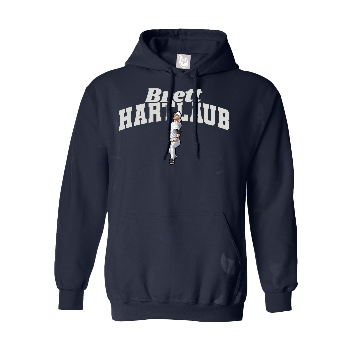 Youth Hoodie — Signature Arch in Navy