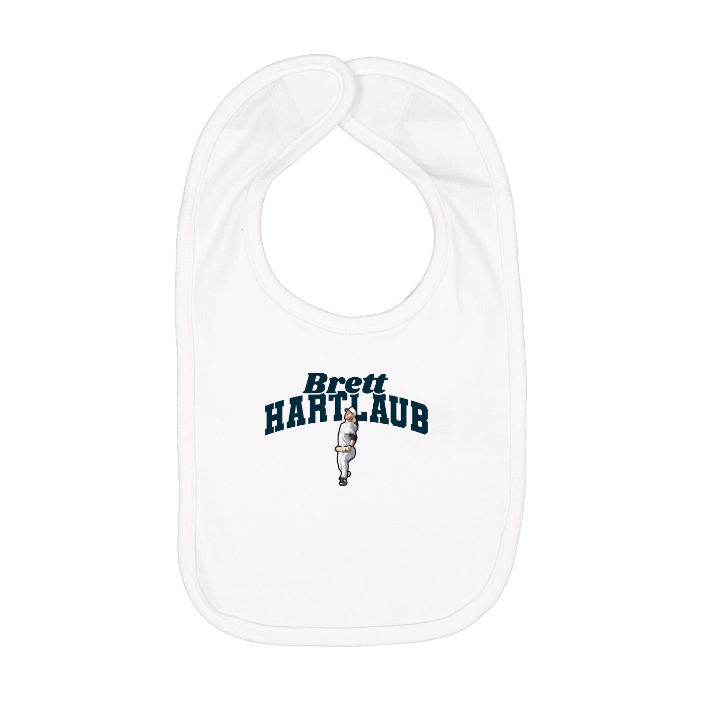 Infant Bib — Signature Arch in White