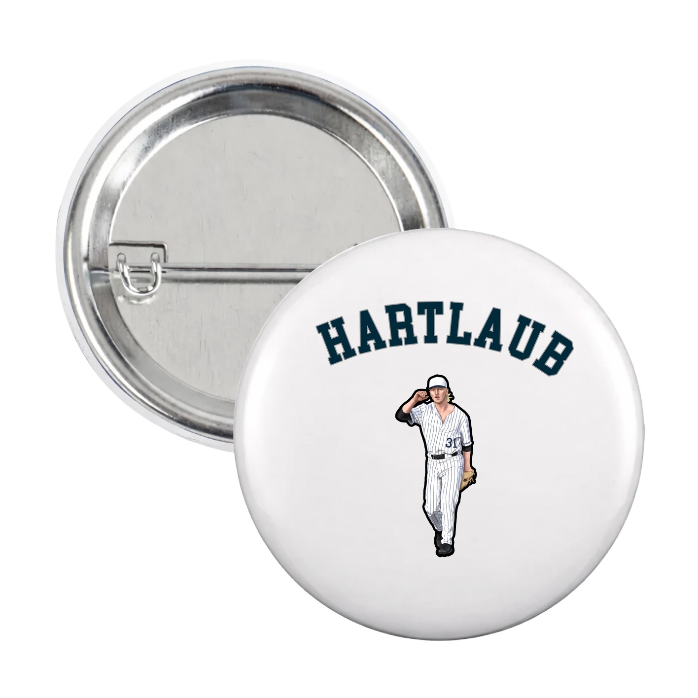 Game Day Button — Shirsey Arch in White