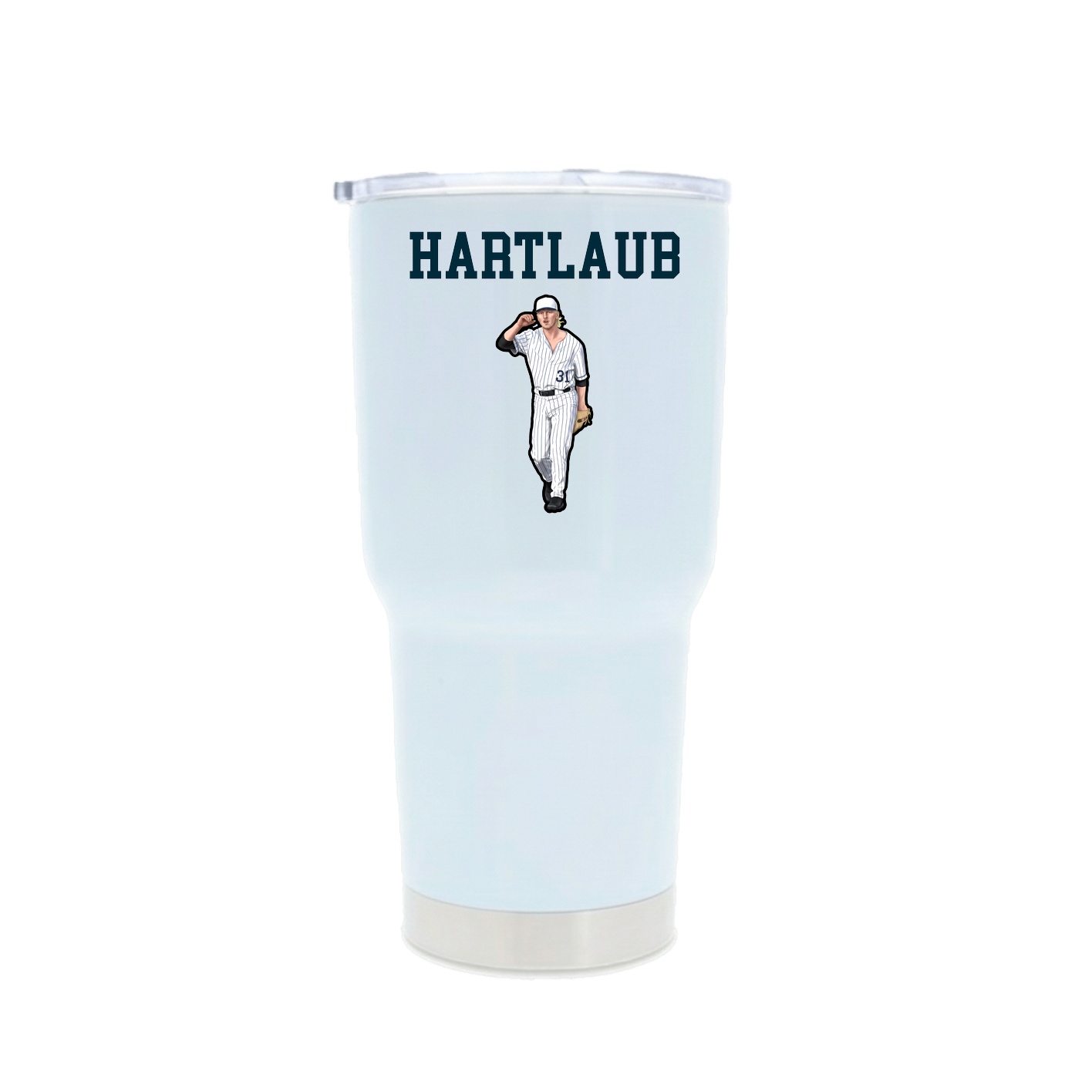 30oz Stainless Steel Tumbler — Shirsey in White