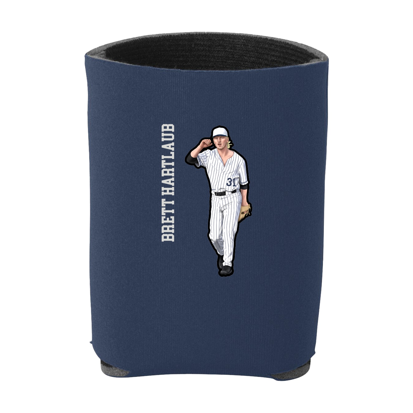 Can Holder — Name Vertical in Navy