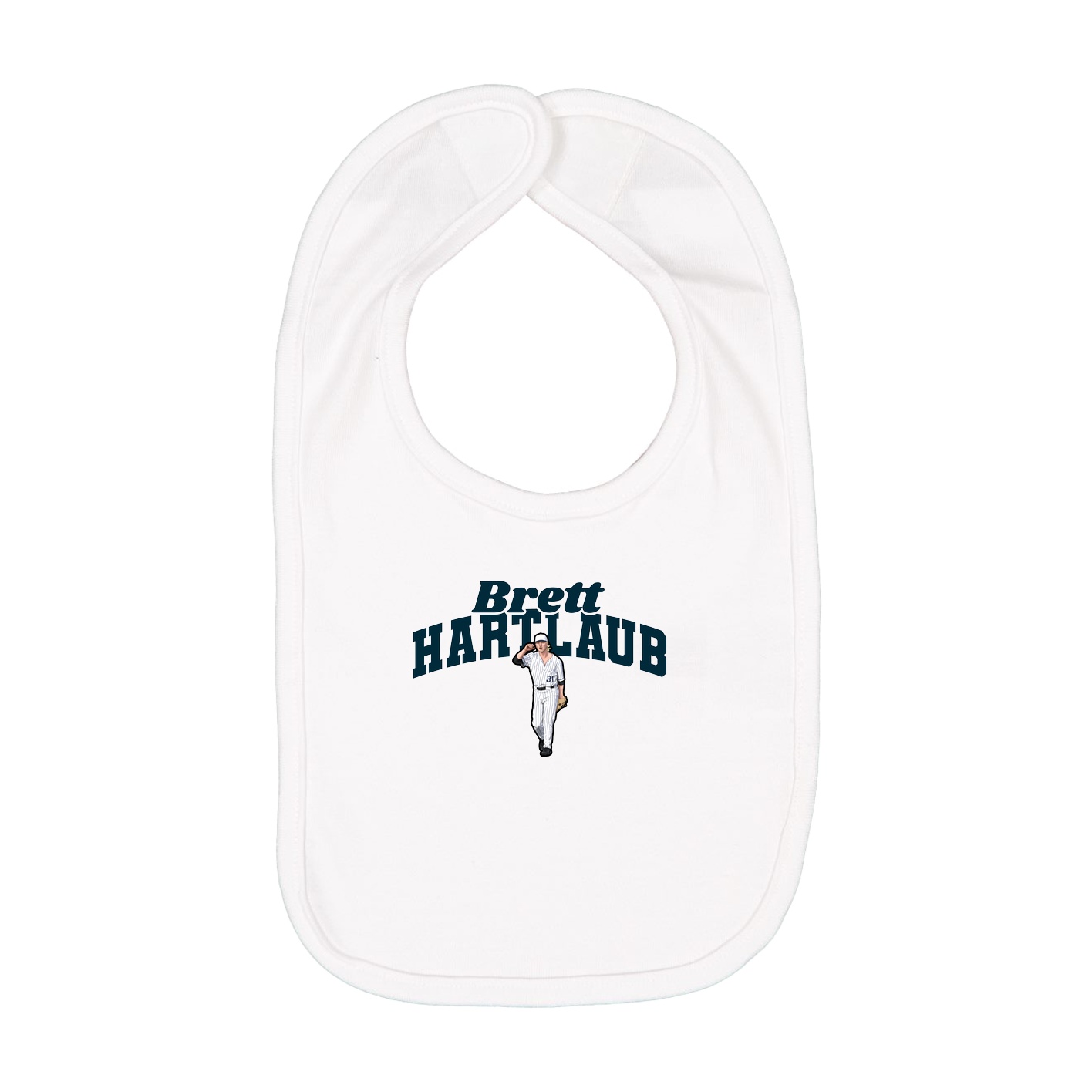 Infant Bib — Signature Arch in White