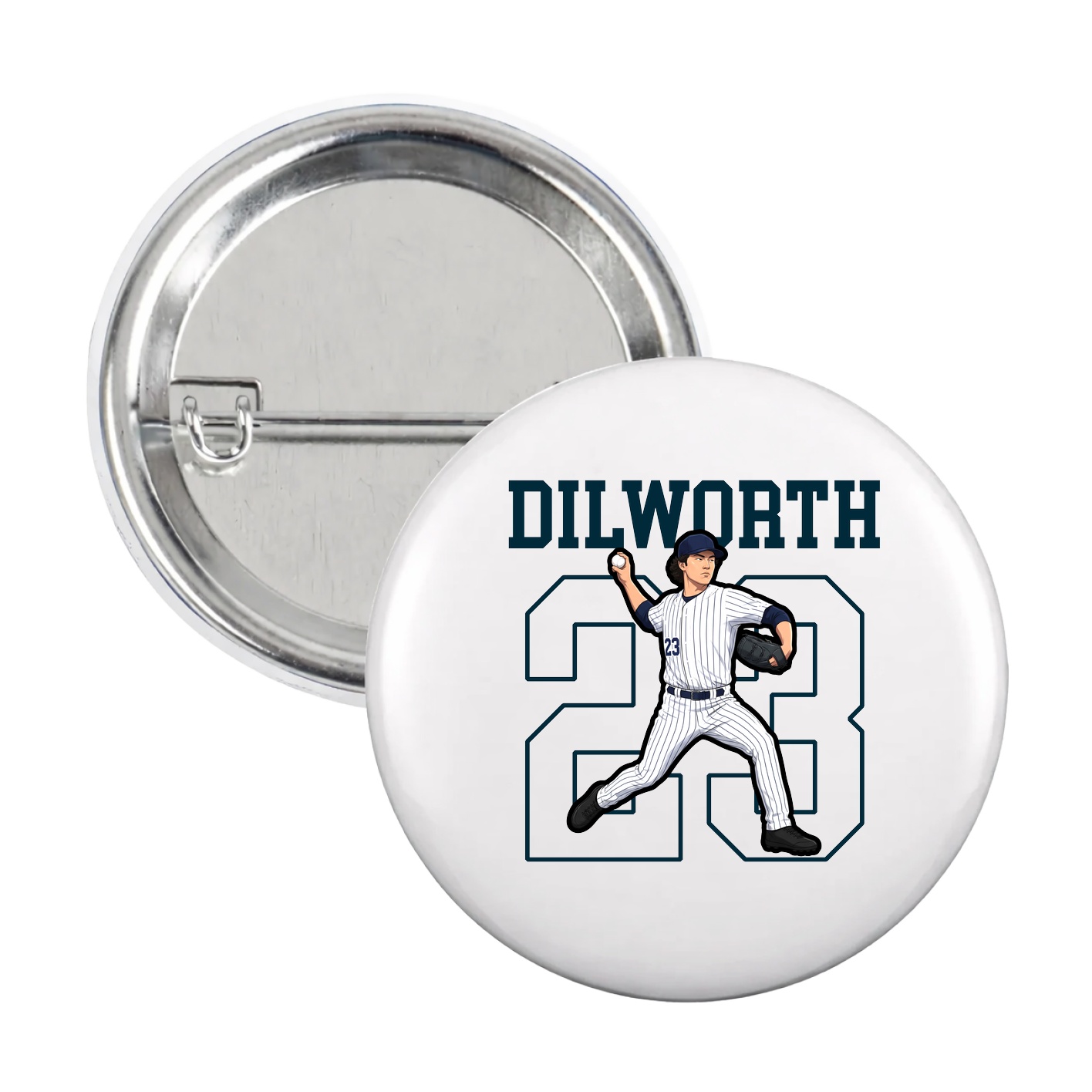 Game Day Button — Shirsey in White