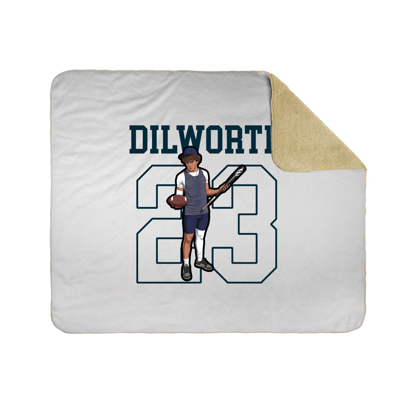 Throw Blanket — Shirsey in White
