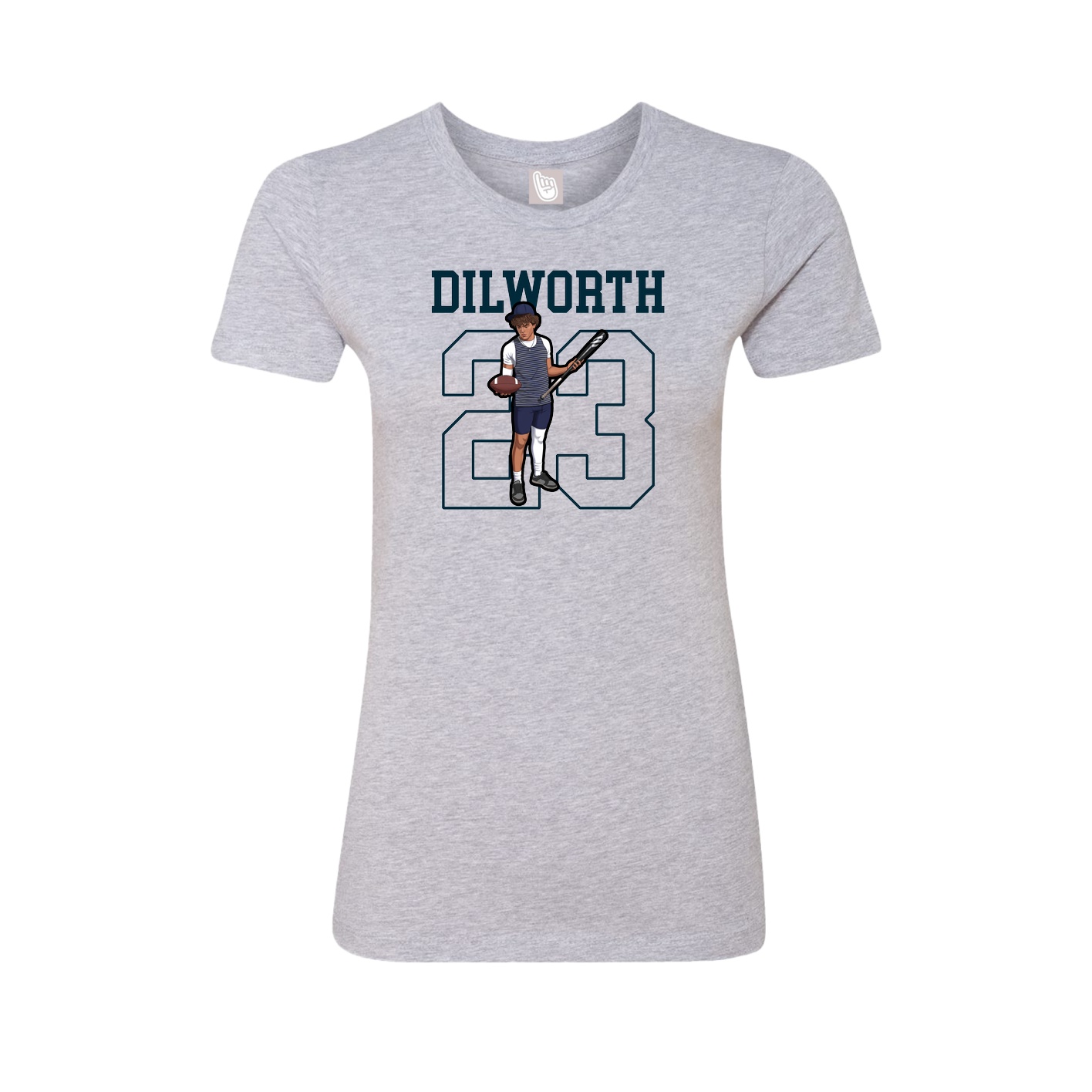 Fitted Women's Tee — Shirsey in Grey