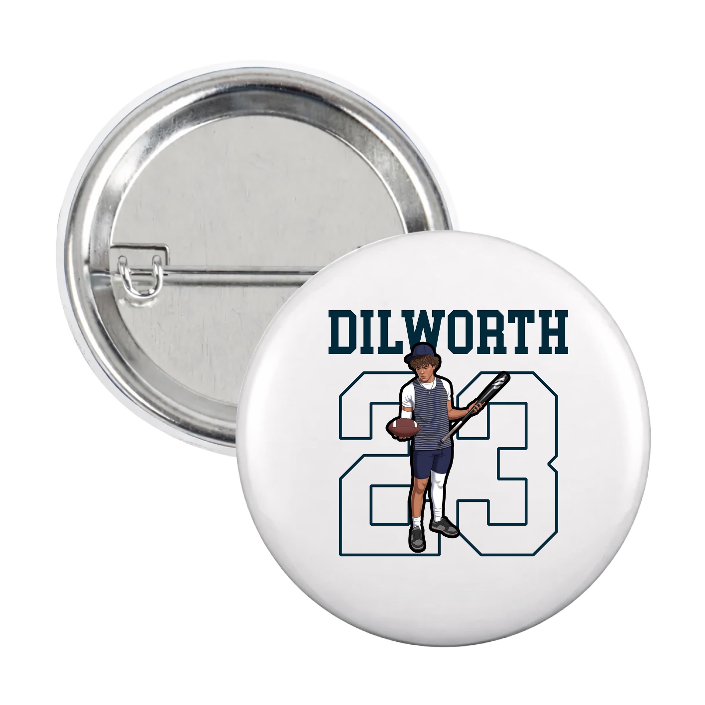 Game Day Button — Shirsey in White
