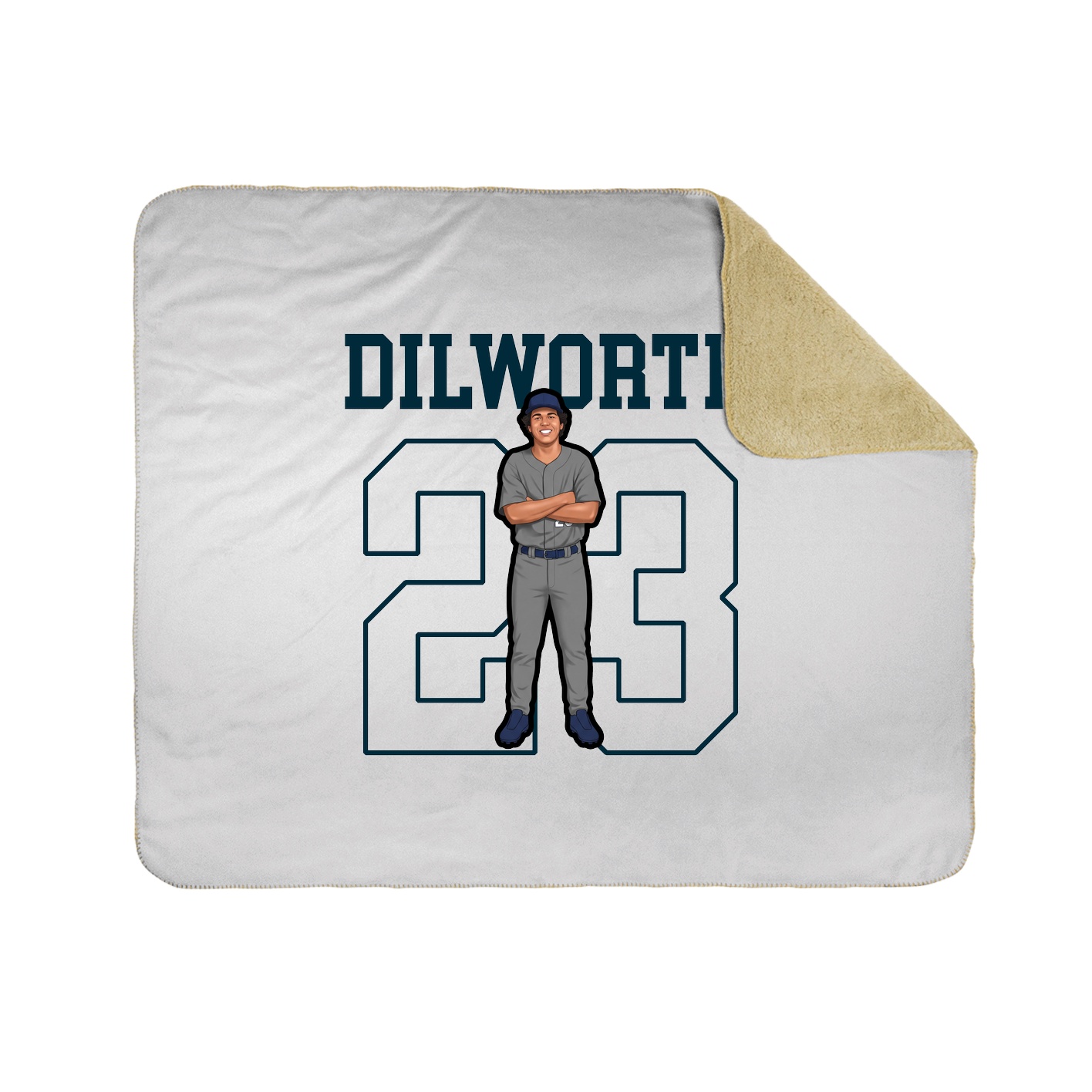 Throw Blanket — Shirsey in White