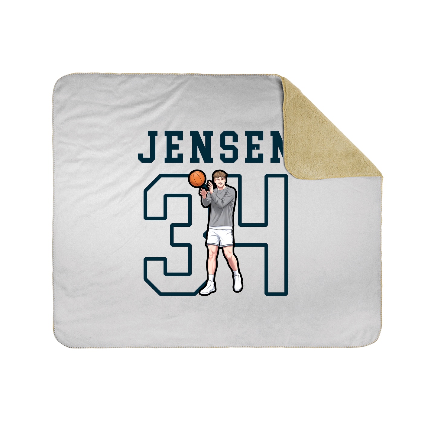 Throw Blanket — Shirsey in White