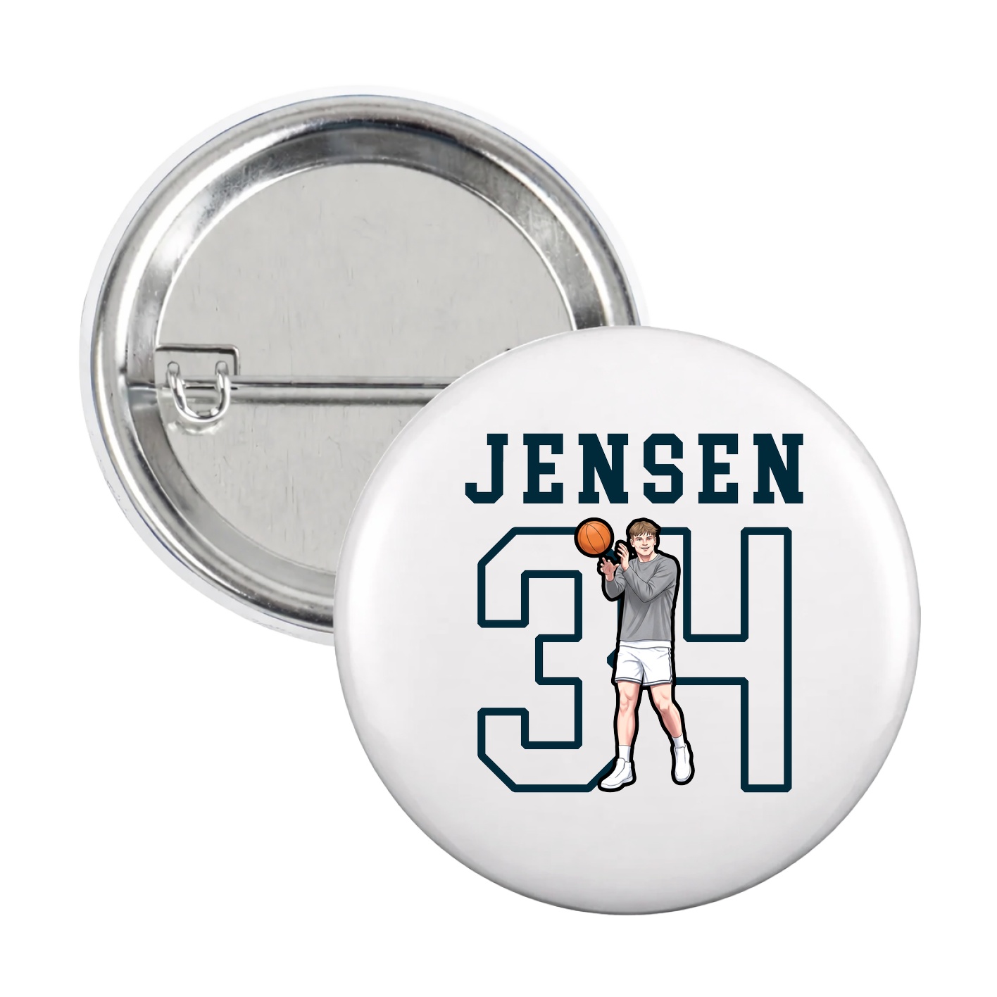 Game Day Button — Shirsey in White