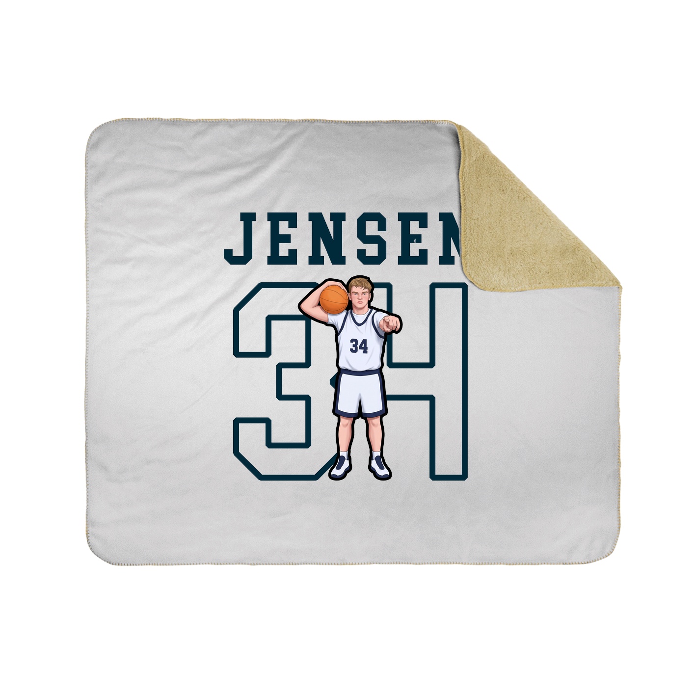 Throw Blanket — Shirsey in White