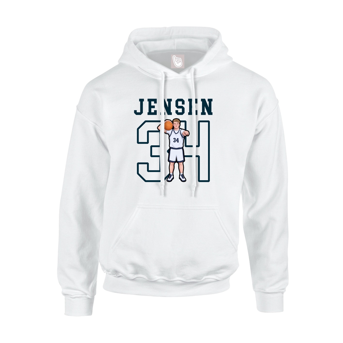 Hoodie — Shirsey in White