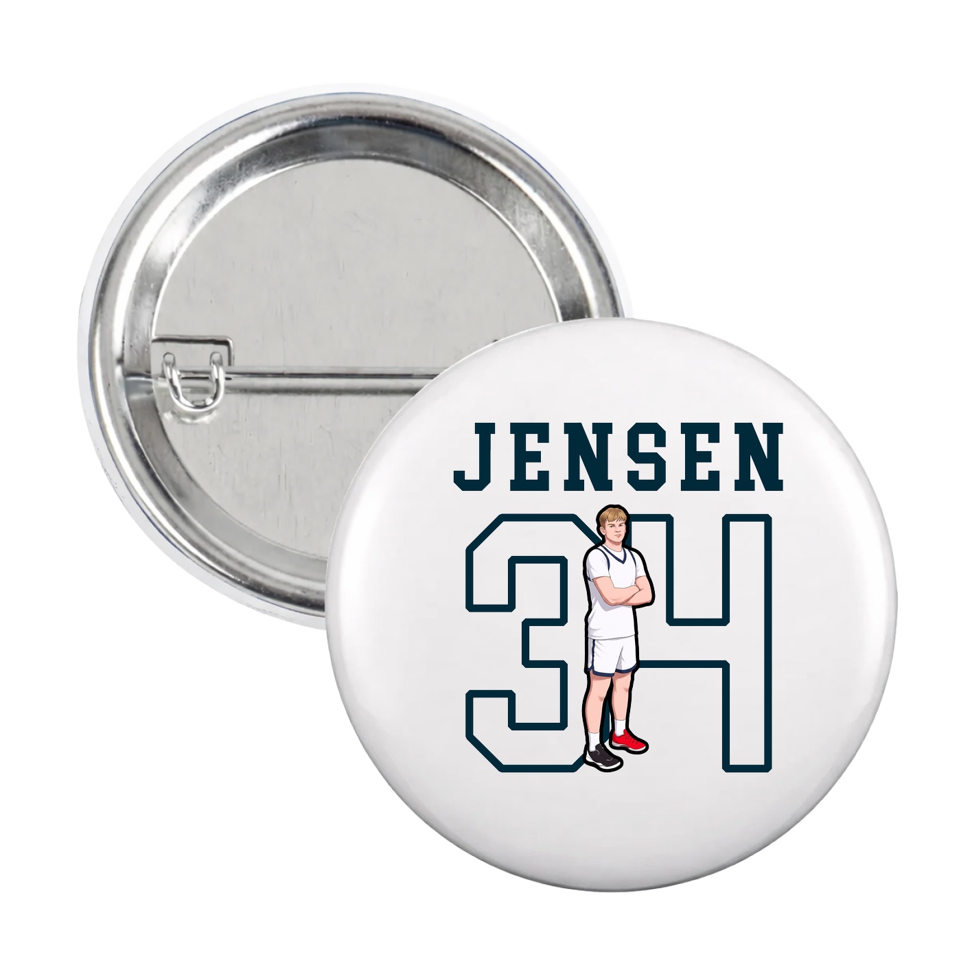 Game Day Button — Shirsey in White