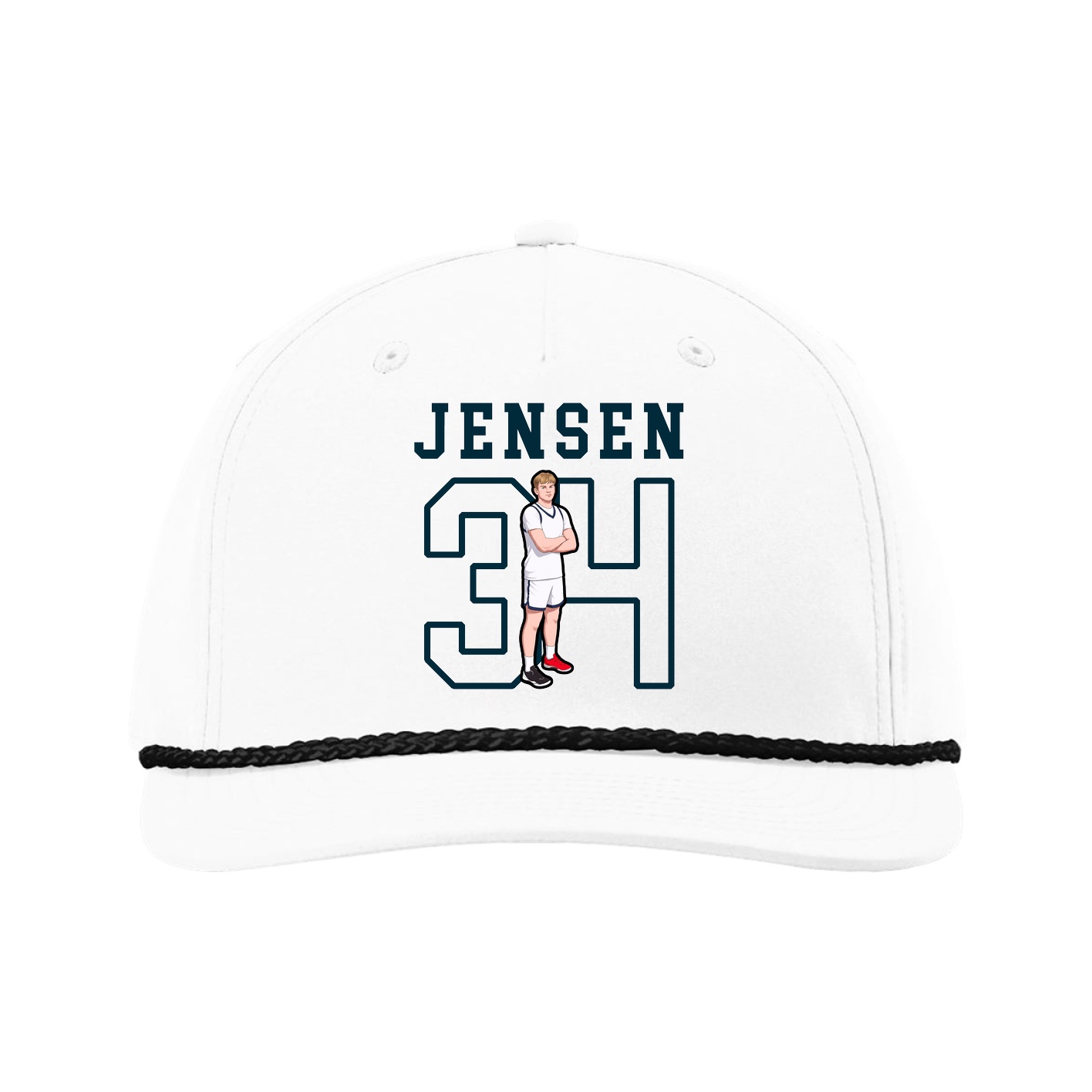 Five-Panel Classic Rope Cap — Shirsey in White