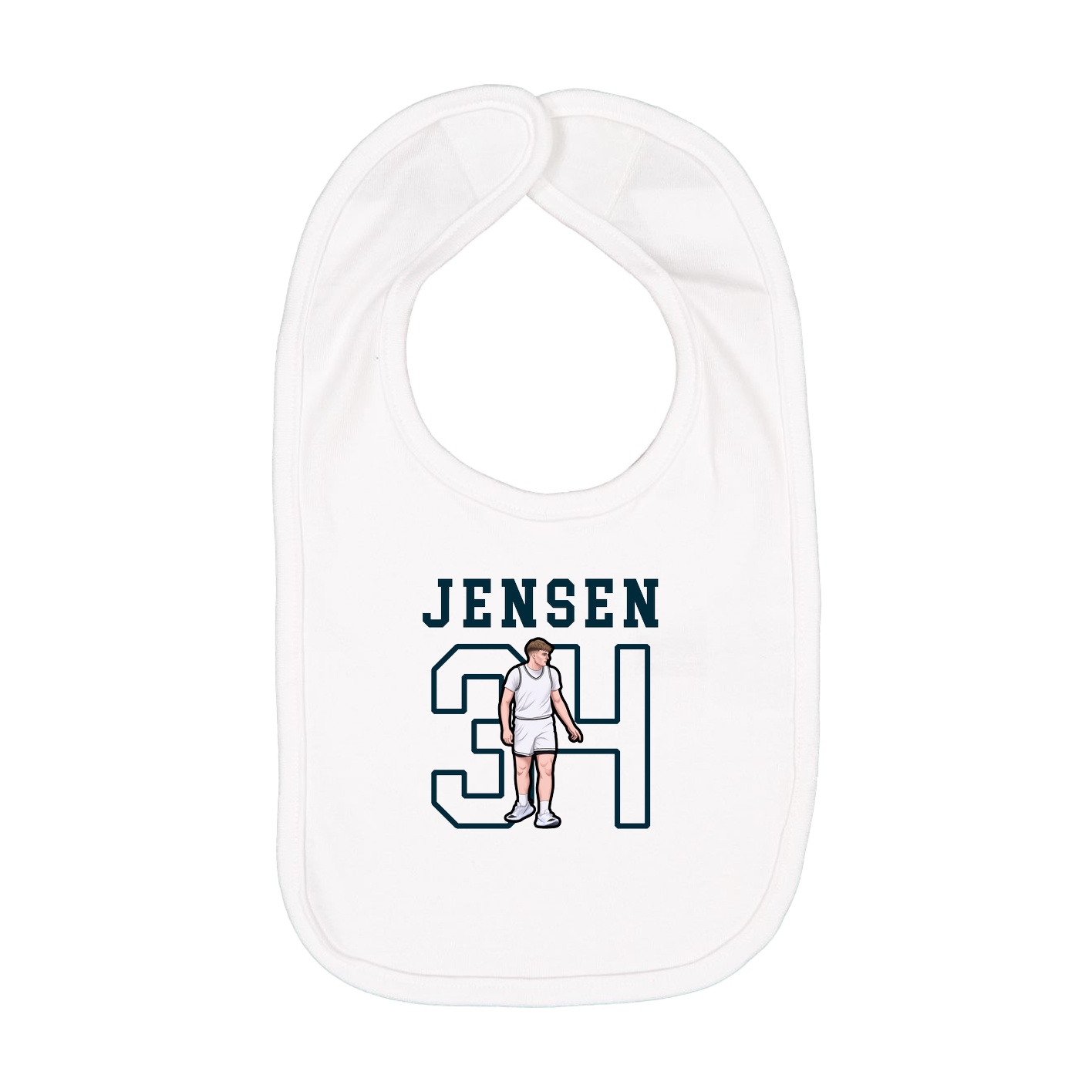 Infant Bib — Shirsey in White