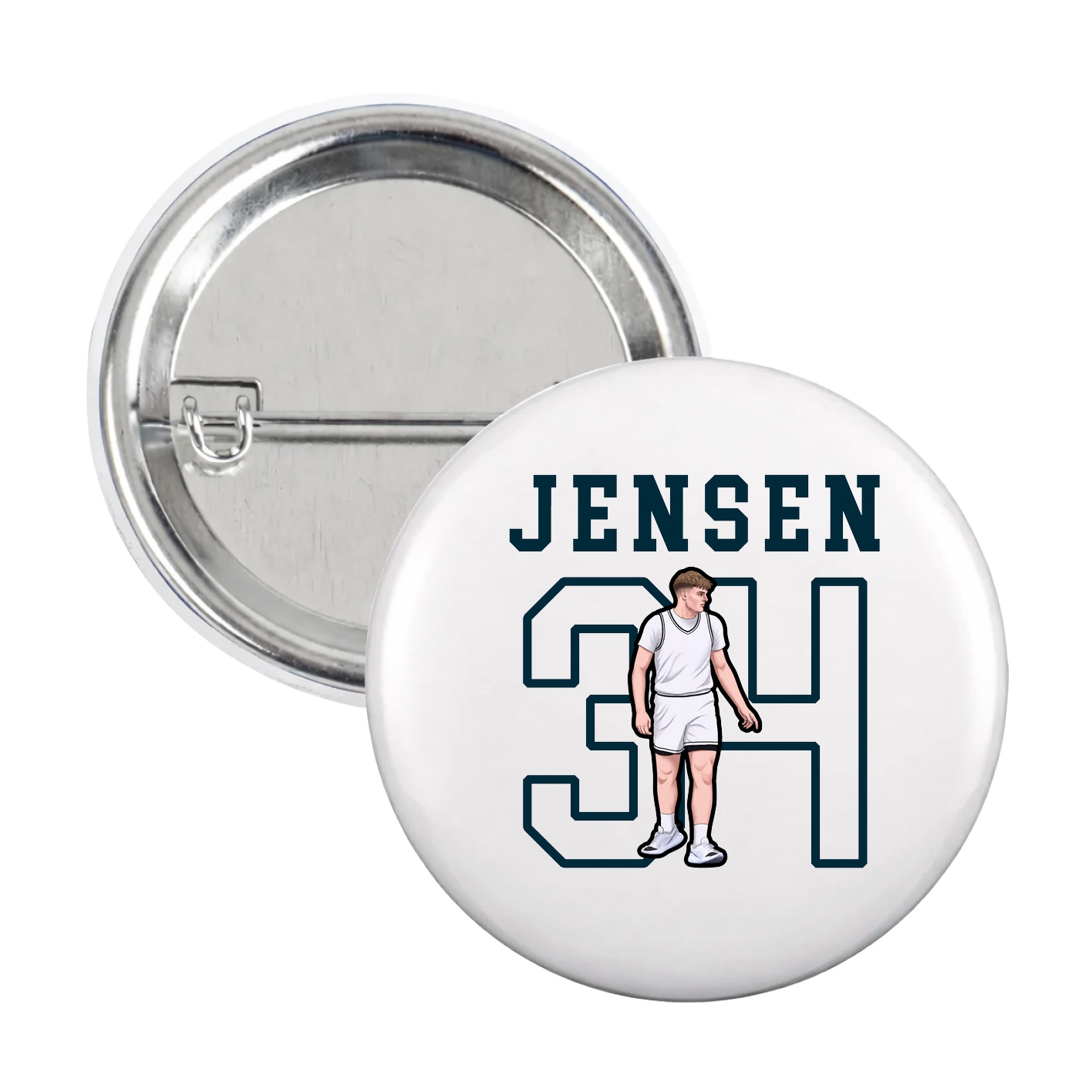 Game Day Button — Shirsey in White