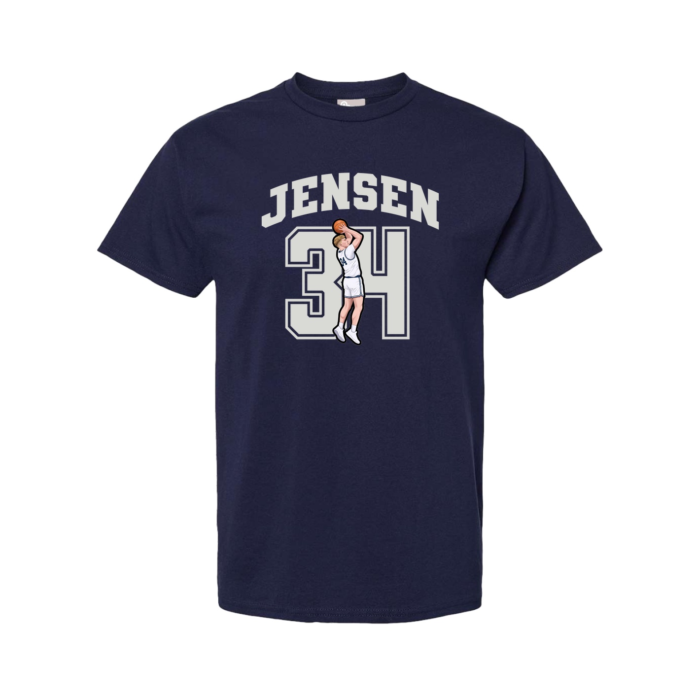Tee — Number in Navy