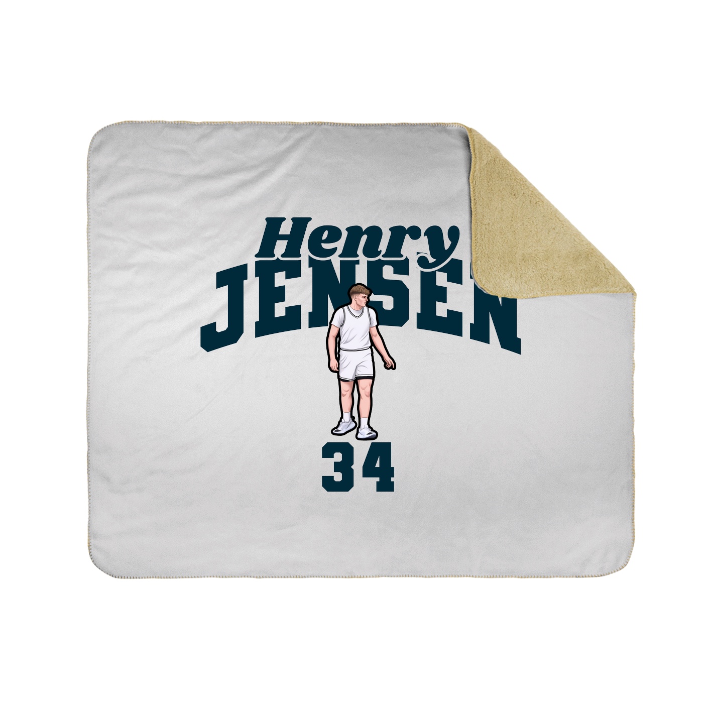 Throw Blanket — Signature Arch in White
