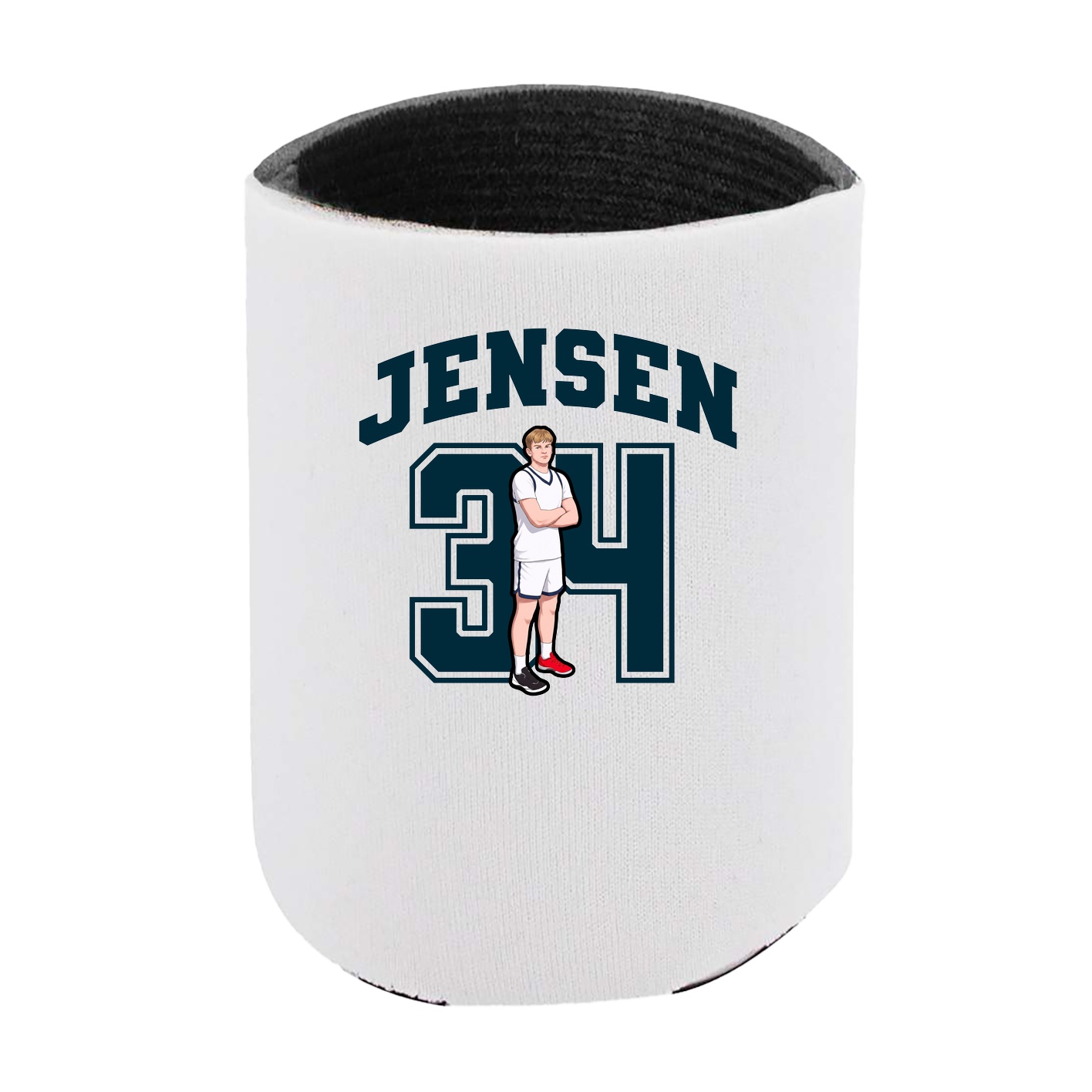 Can Holder — Number in White