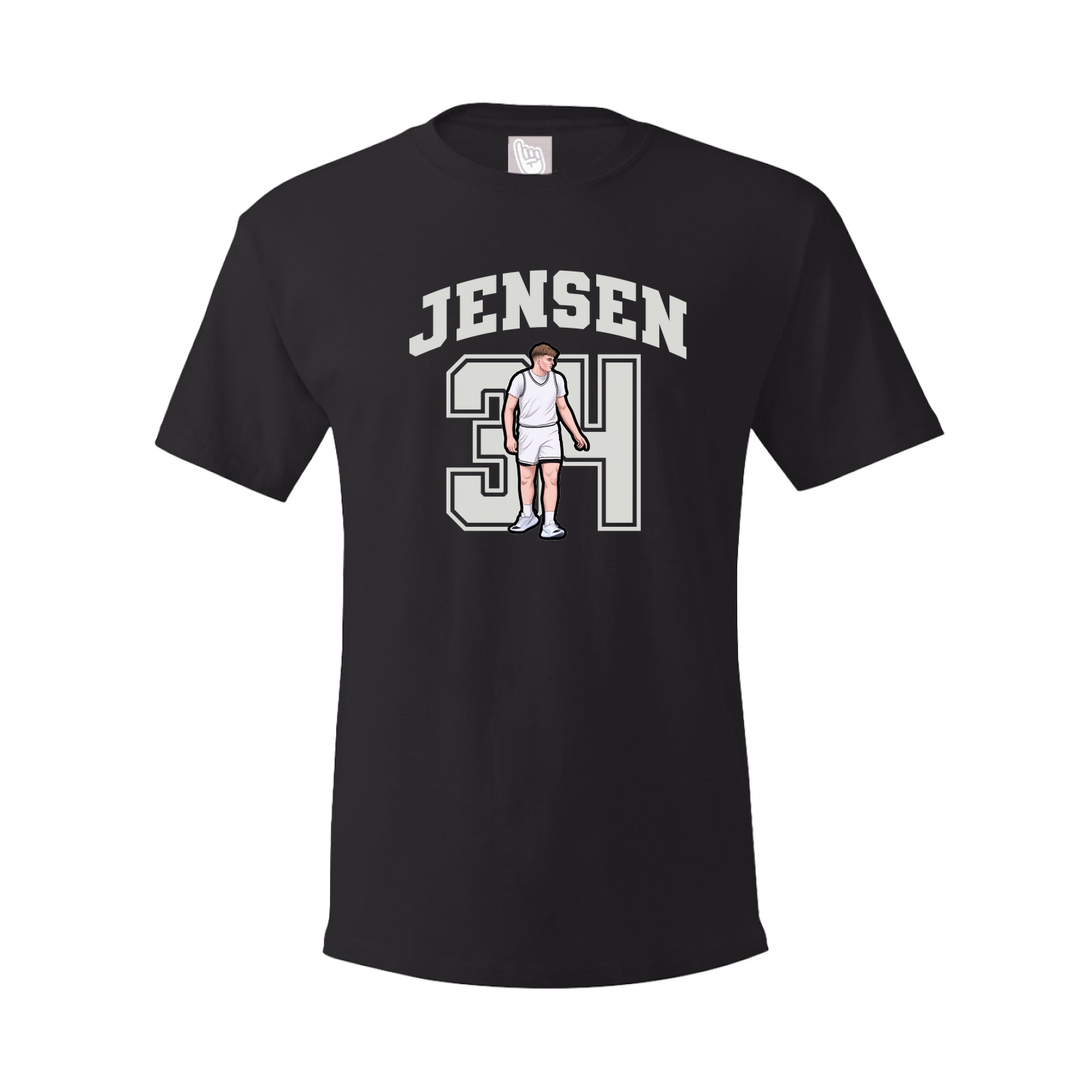 Youth Tee — Number in Black