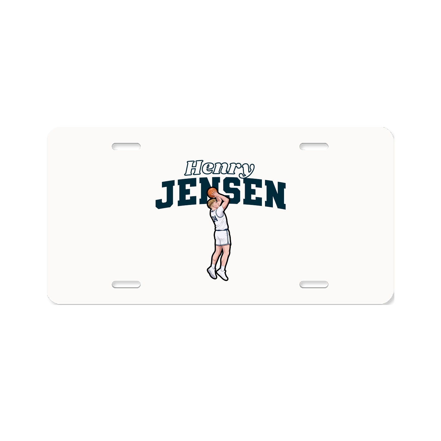 License Plate — Name Arch in Classic