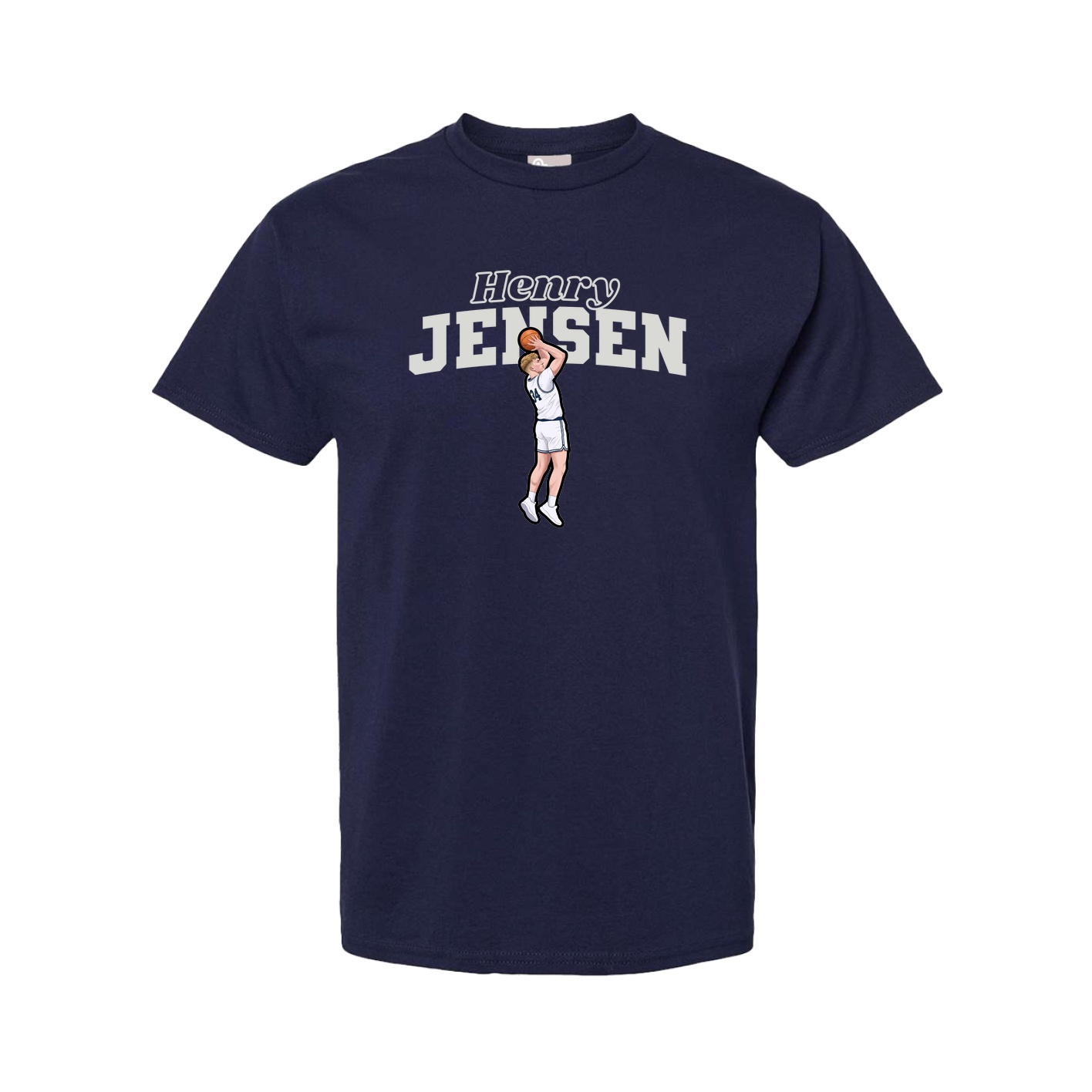 Youth Tee — Name Arch in Navy