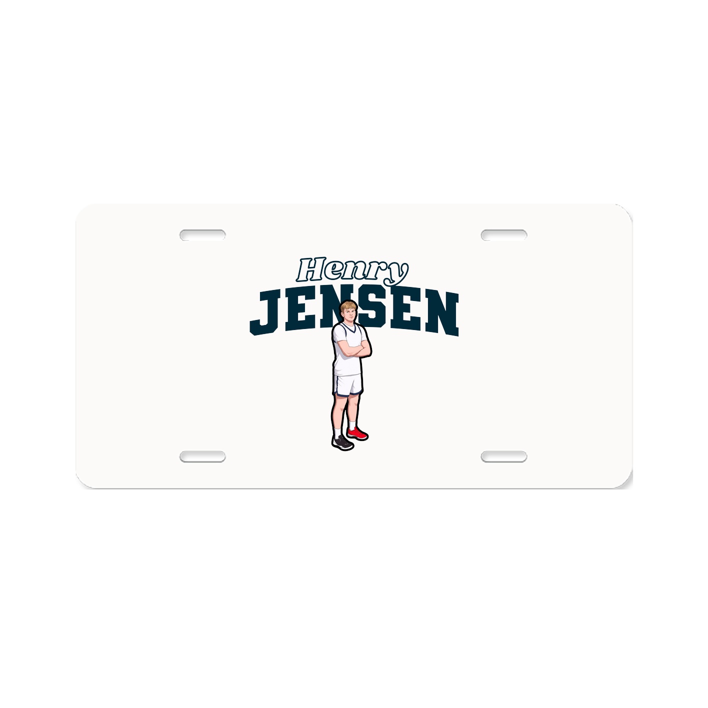 License Plate — Name Arch in Classic