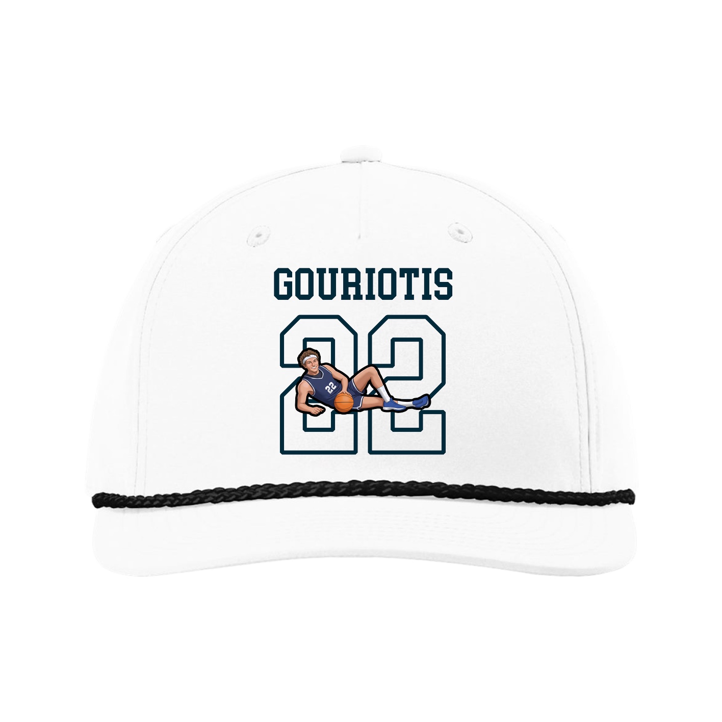 Five-Panel Classic Rope Cap — Shirsey in White