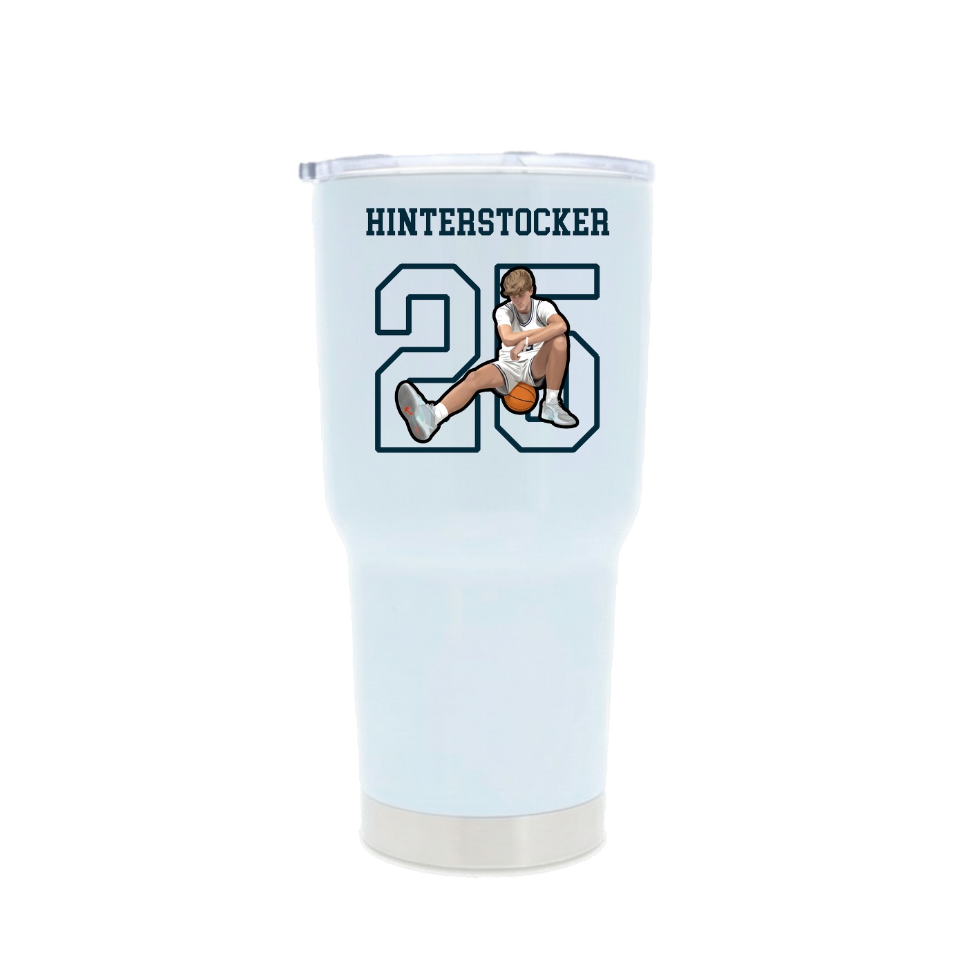 30oz Stainless Steel Tumbler — Shirsey in White