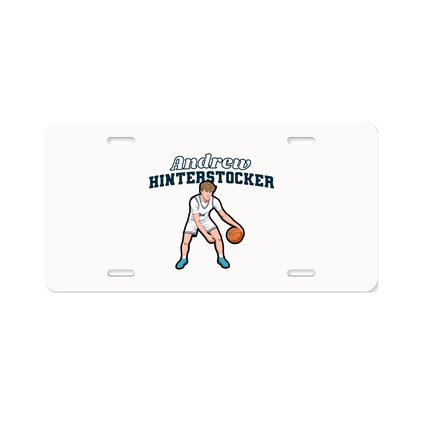 License Plate — Name Arch in Classic