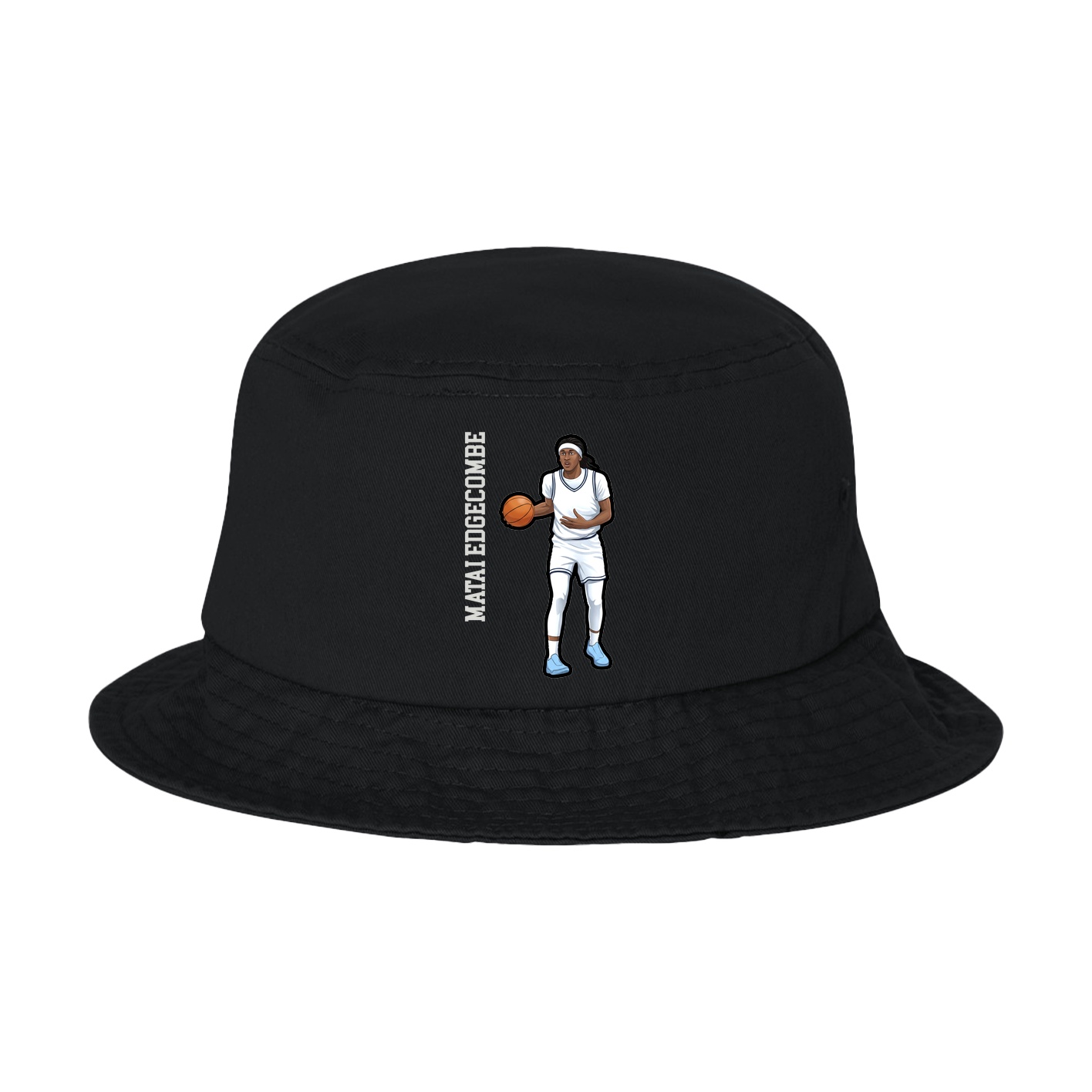 Bucket Cap — Name Vertical in Black