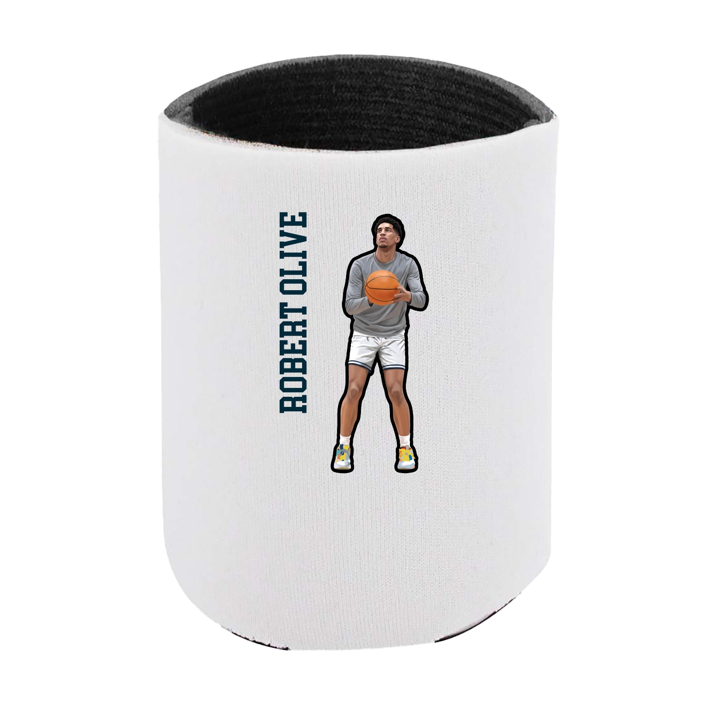 Can Holder — Name Vertical in White