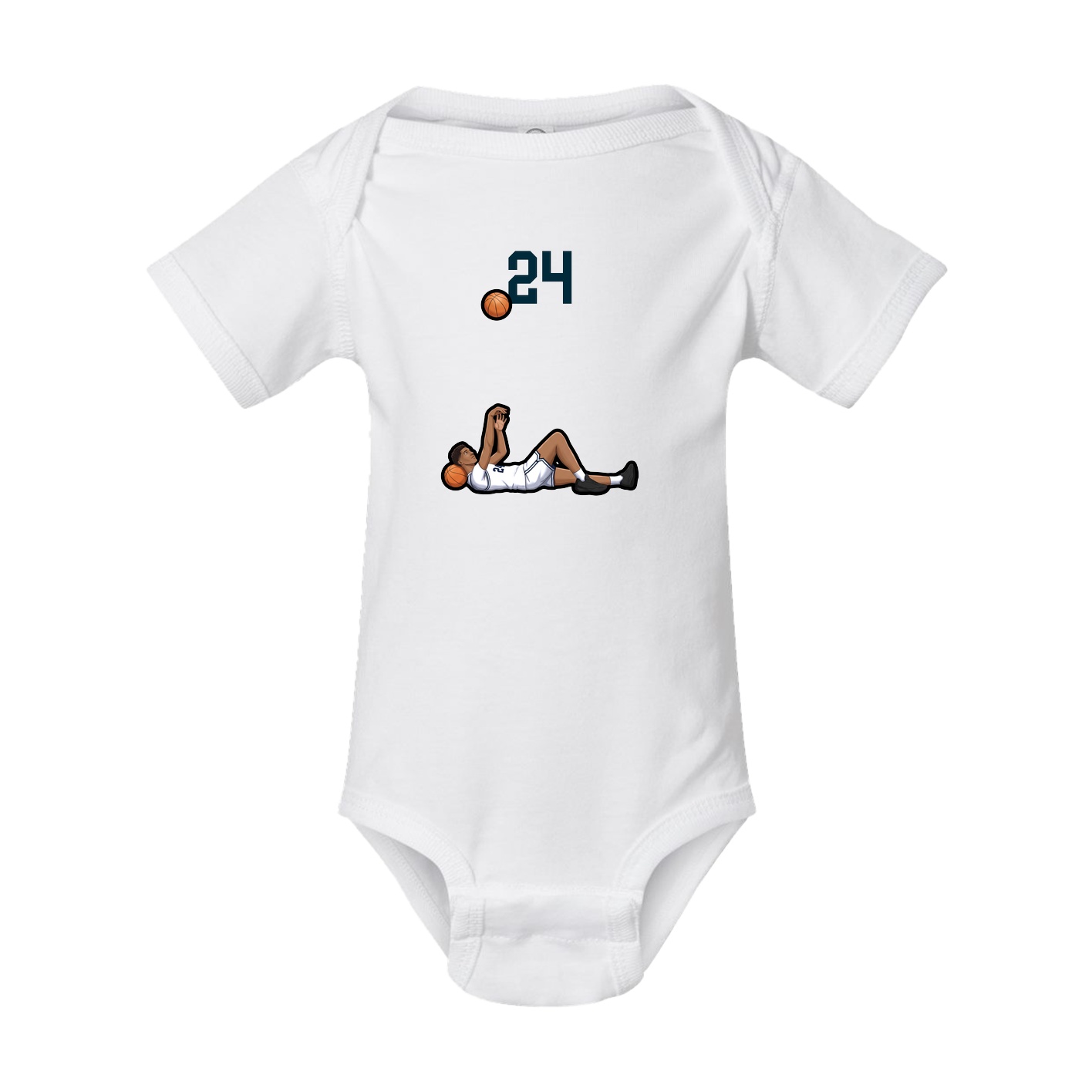 Baby Onesie — Number Top in White