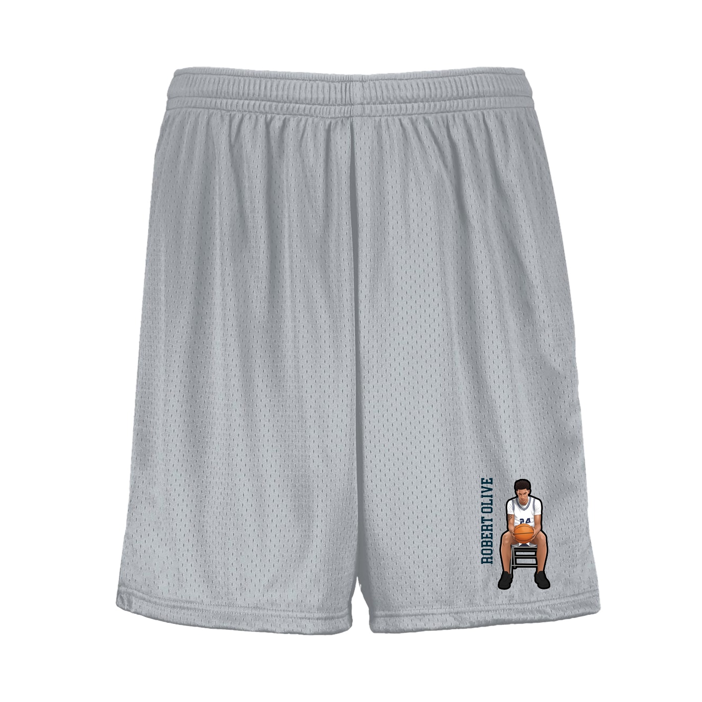 Shorts — Name Vertical in Silver