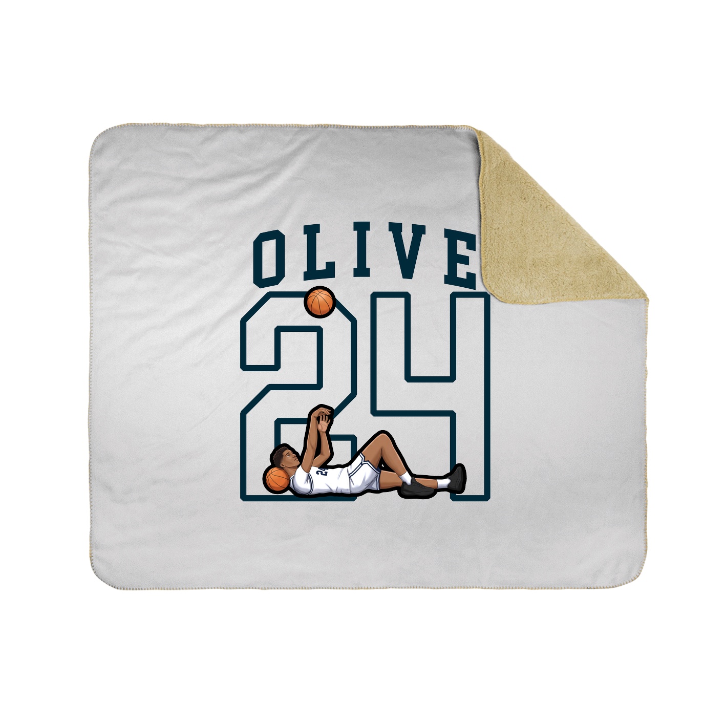 50x60 Sherpa Lined Throw Blanket