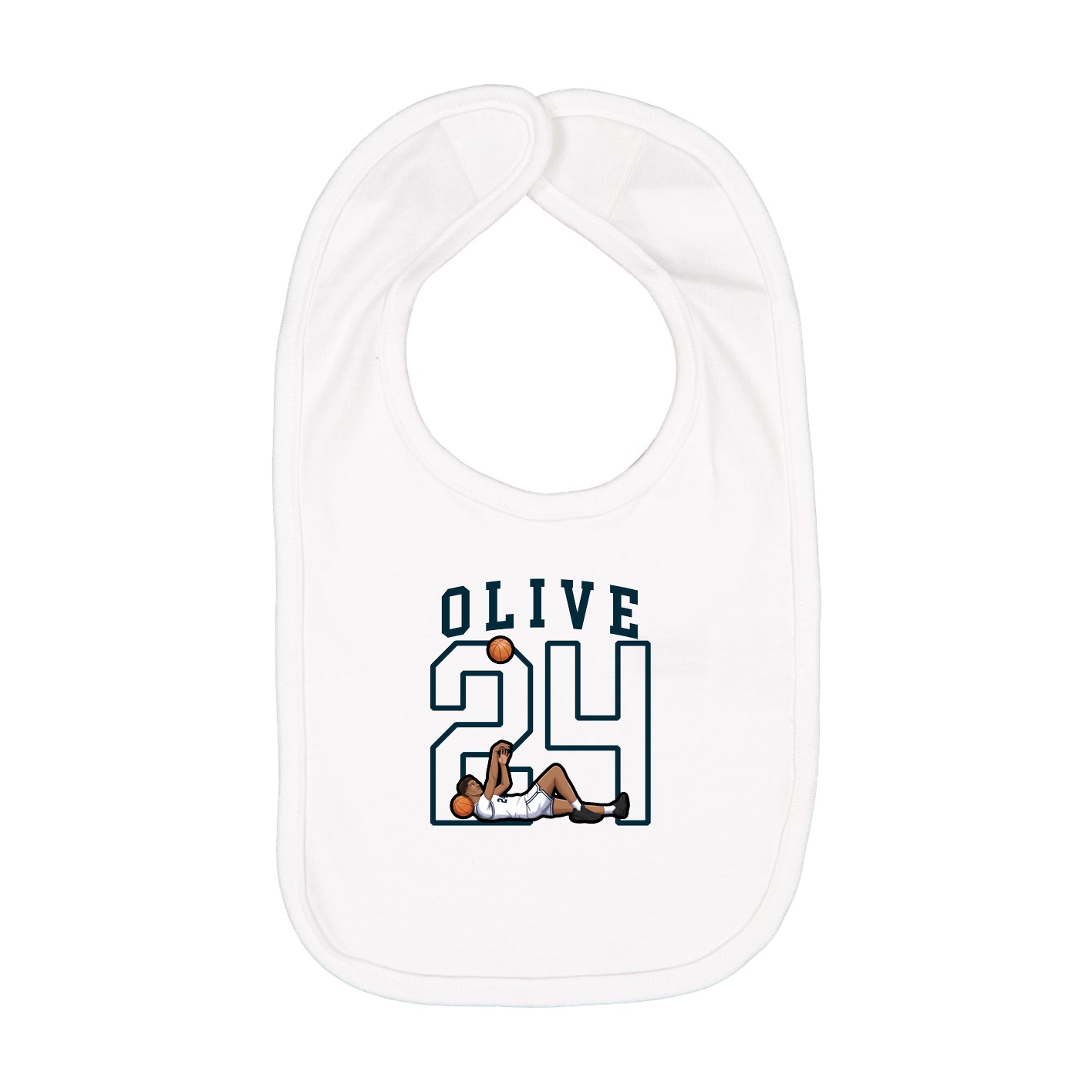 Infant Bib — Shirsey in White
