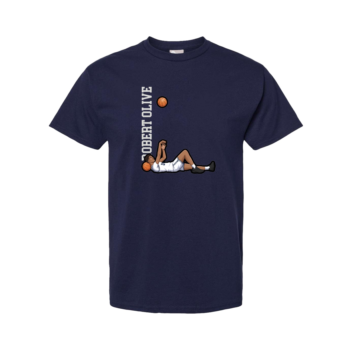 Youth Tee — Name Vertical in Navy
