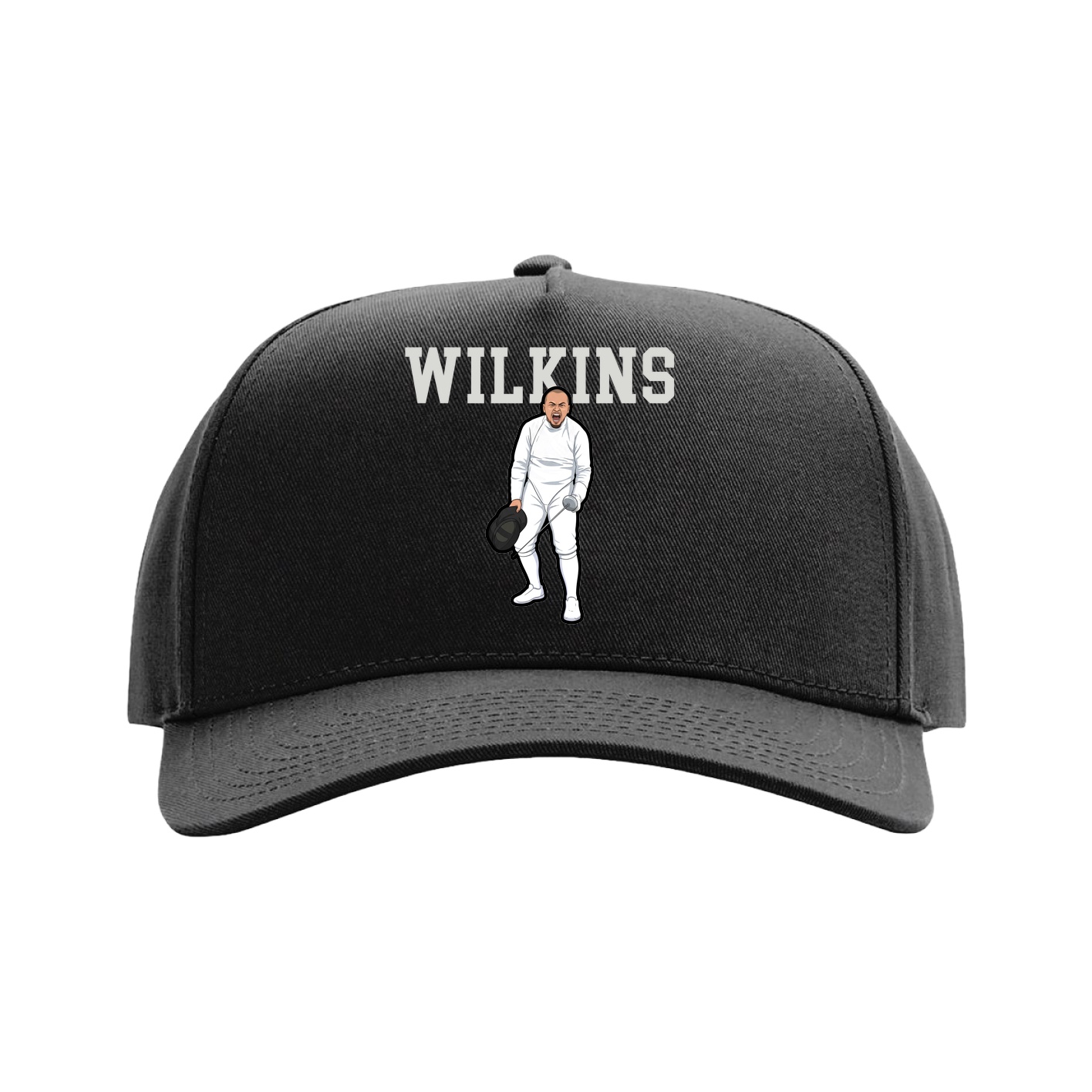 Full Fabric Five-Panel Champ Cap — Shirsey in Black