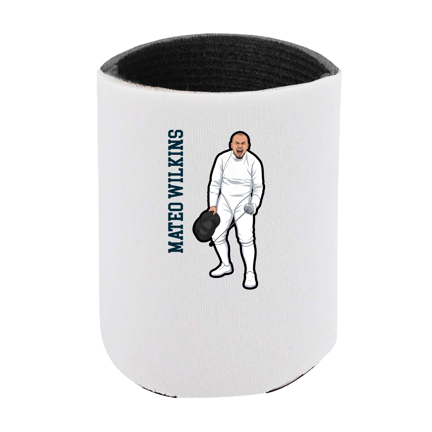 Can Holder — Name Vertical in White