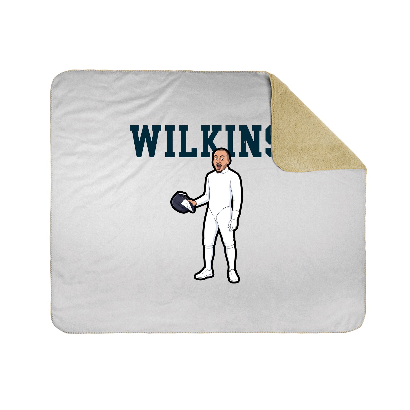Throw Blanket — Shirsey in White
