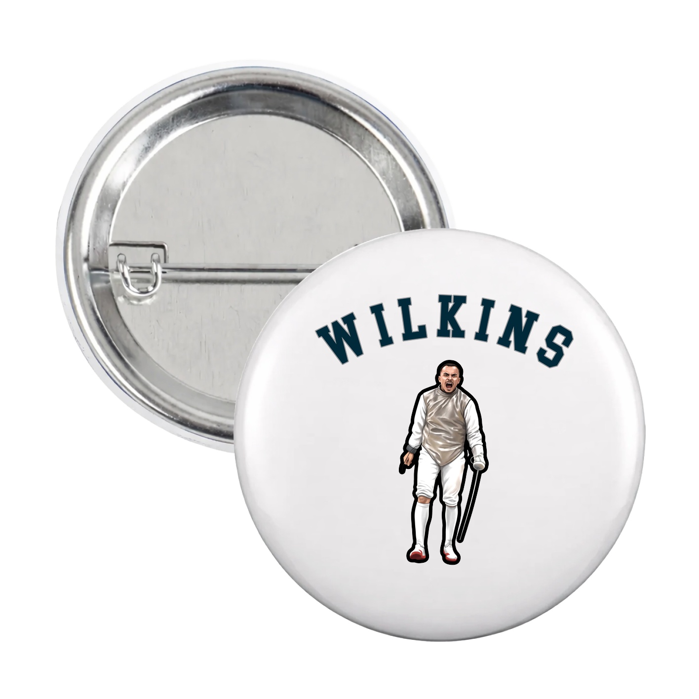 Game Day Button — Shirsey Arch in White