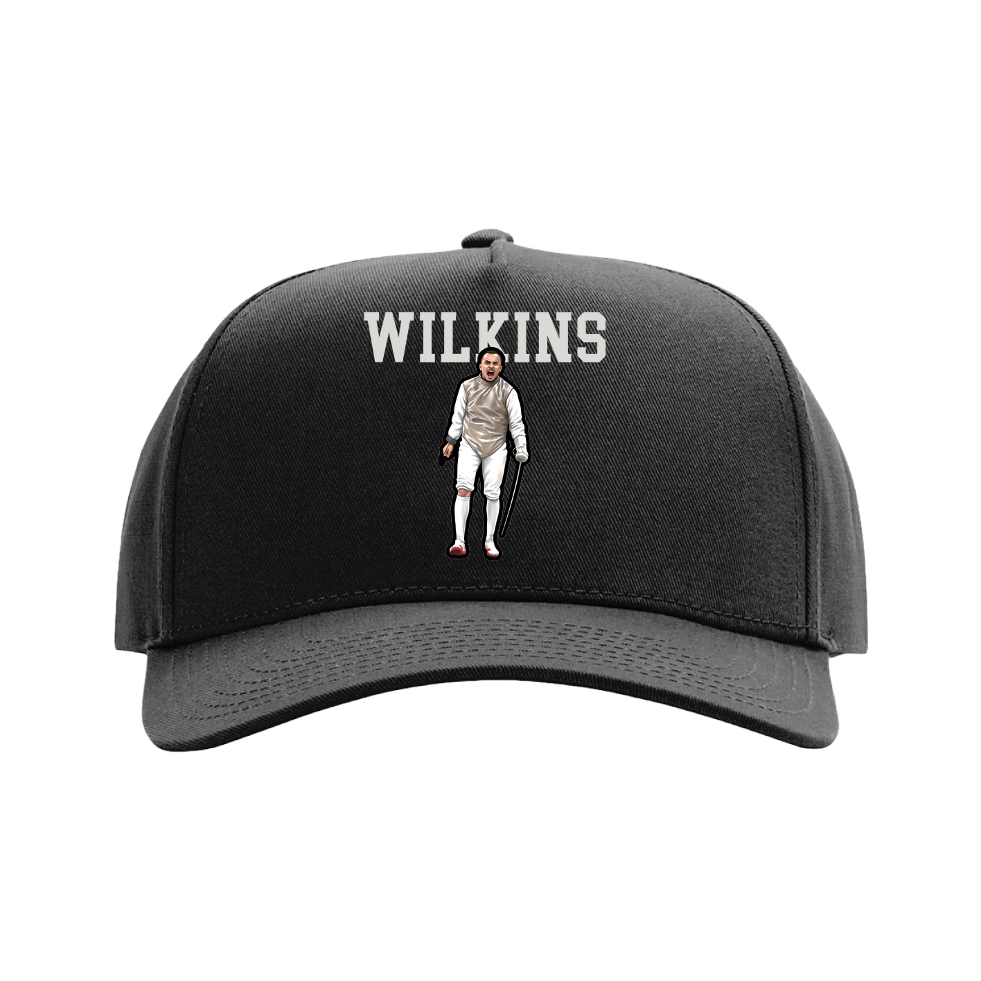 Full Fabric Five-Panel Champ Cap — Shirsey in Black