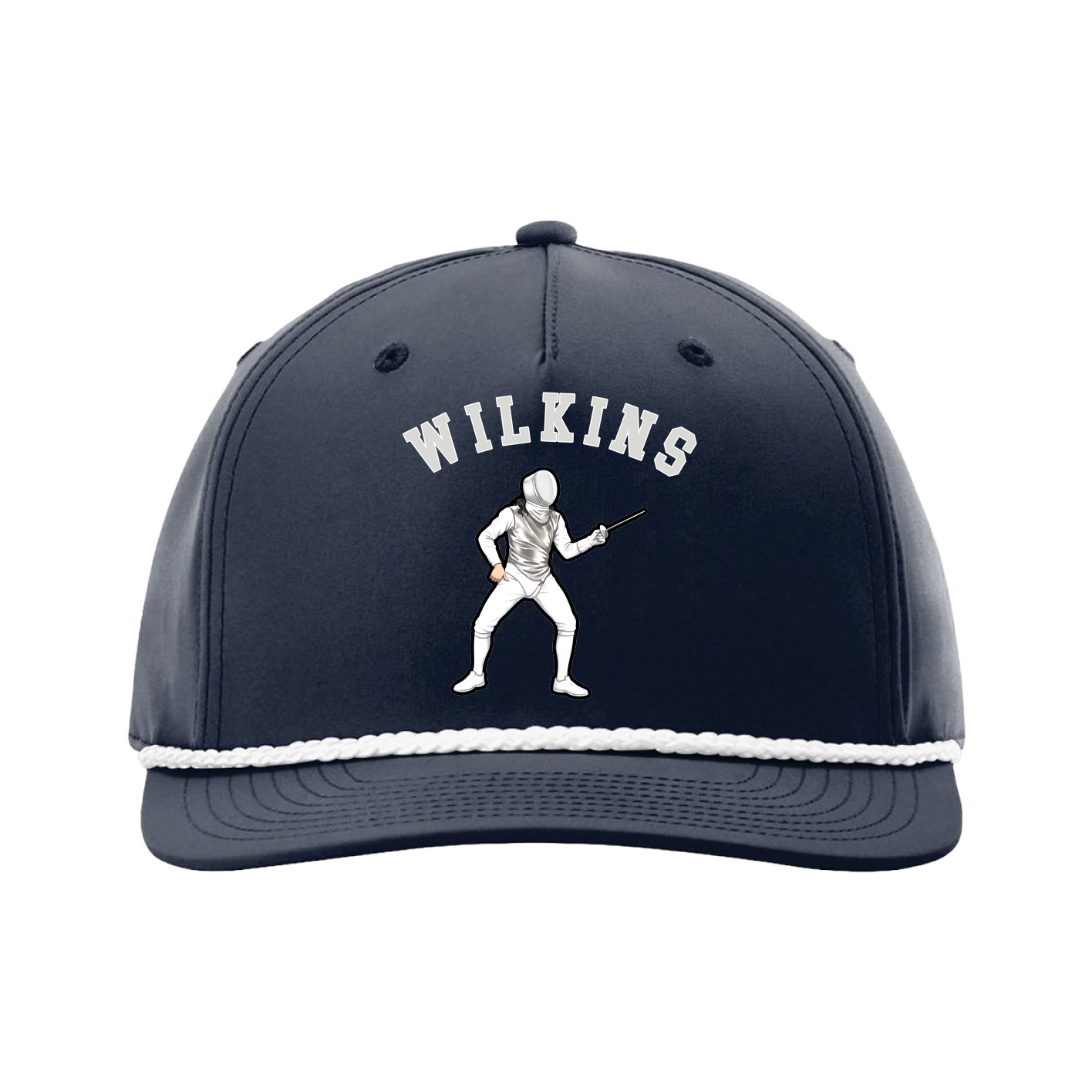 Five-Panel Classic Rope Cap — Shirsey Arch in Navy
