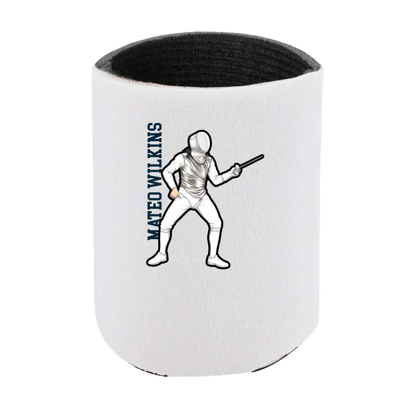 Can Holder — Name Vertical in White