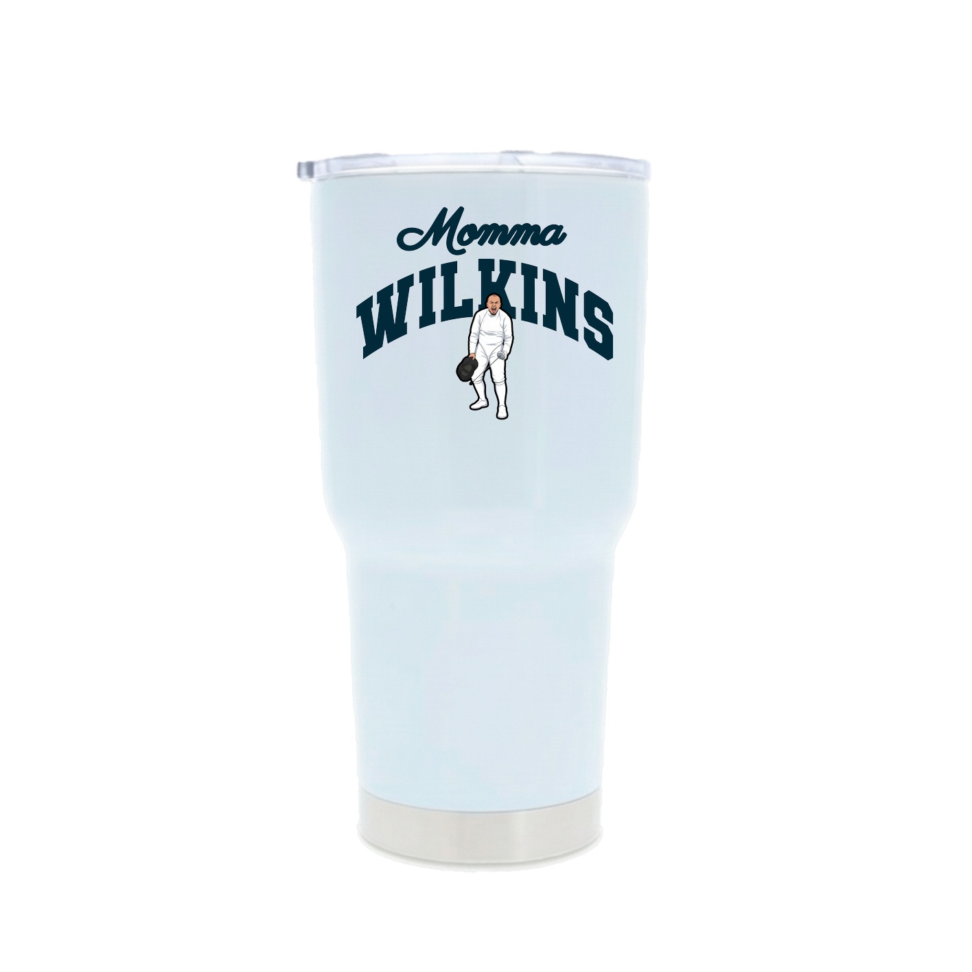 30oz Stainless Steel Tumbler — Mothers Day Arch in White