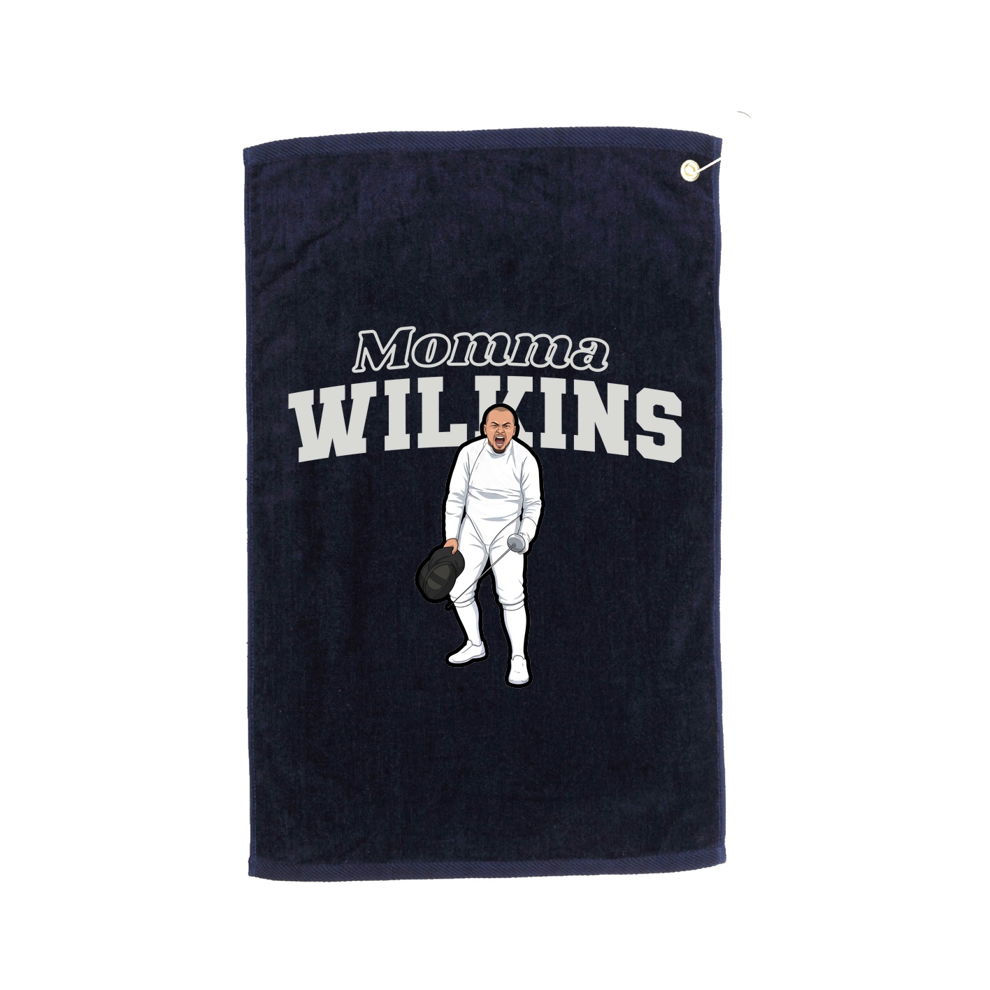 Golf Towel — Mothers Day Block in Navy