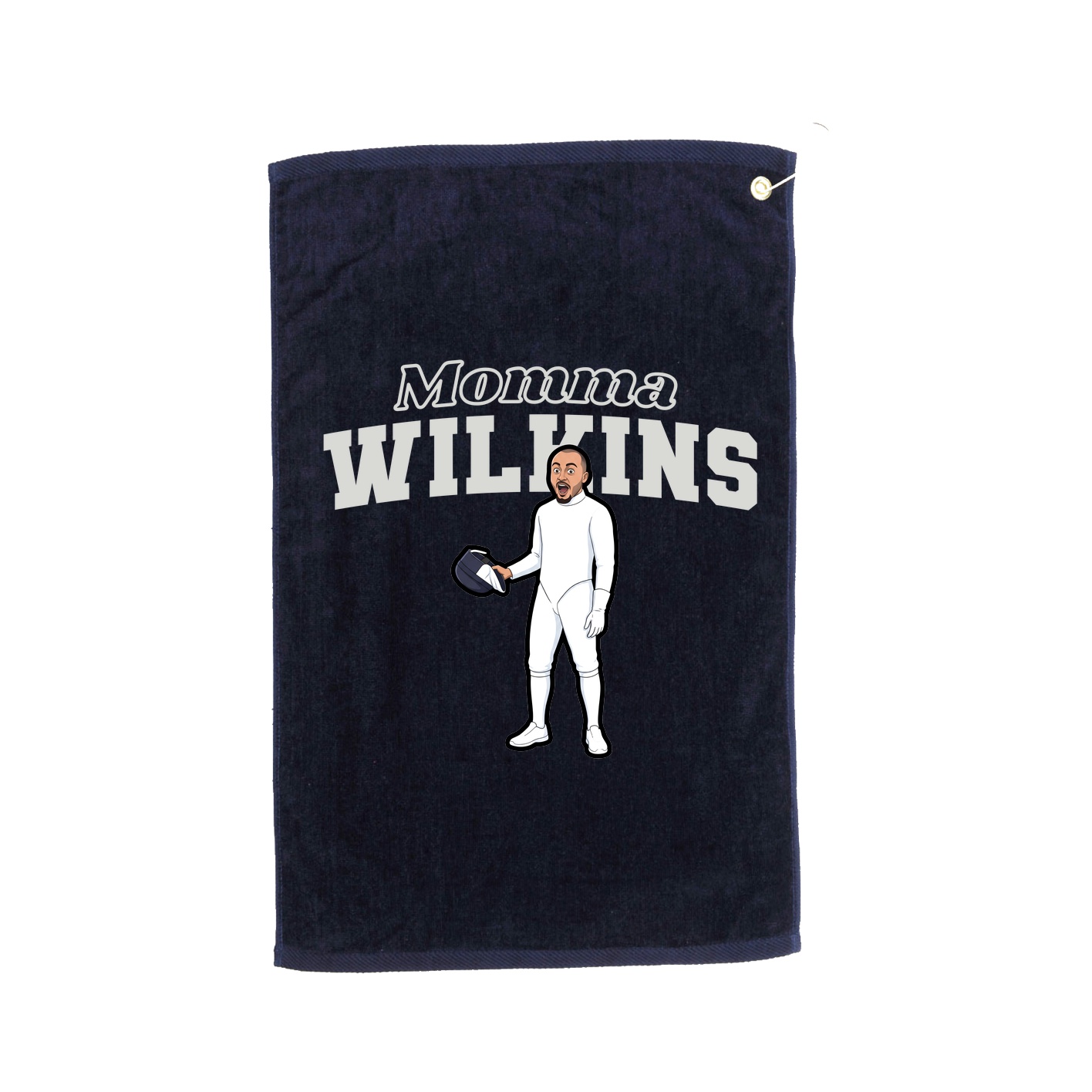 Golf Towel — Mothers Day Block in Navy