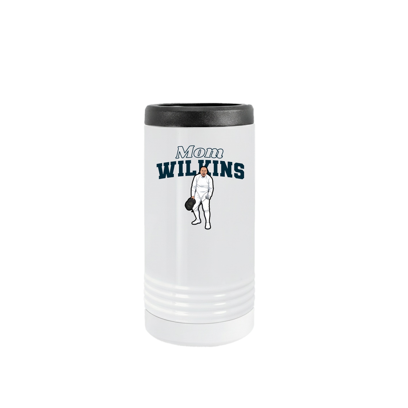 Slim Beverage Holder — Mothers Day Block in White