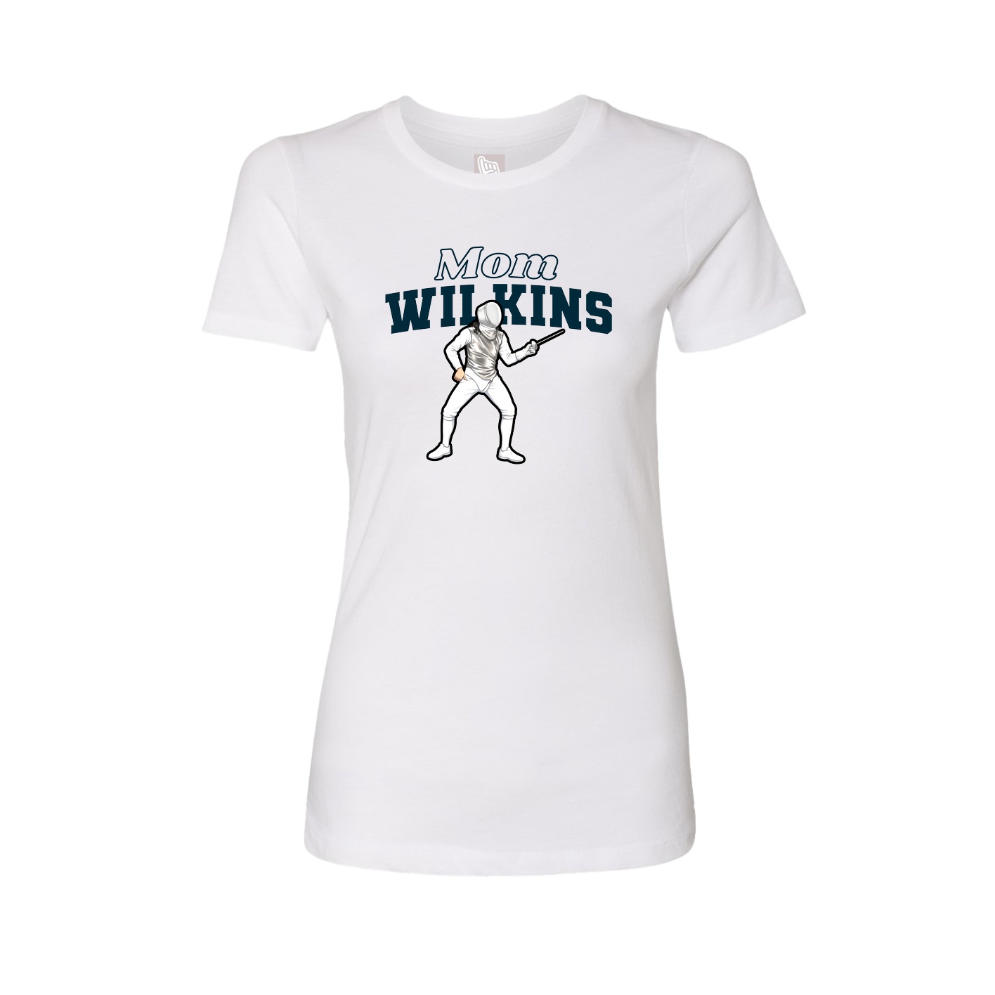 Womens Tee — Mothers Day Block in White